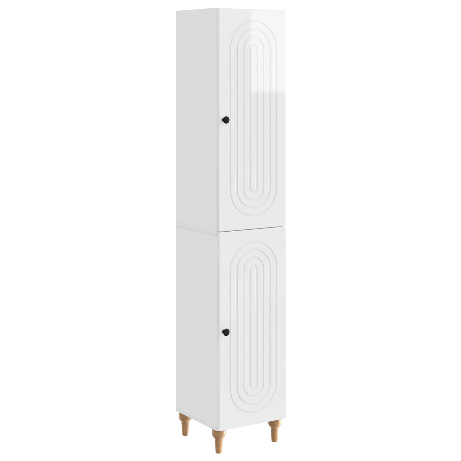 Ensemble de Meubles 2 pcs Blanc brillant Bois d'ingénierie - XIOS