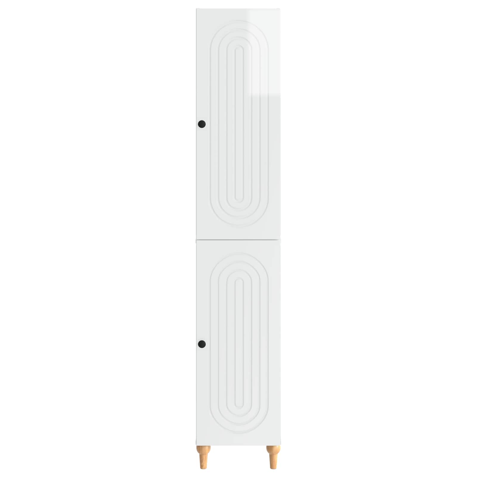 Ensemble de Meubles 2 pcs Blanc brillant Bois d'ingénierie - XIOS