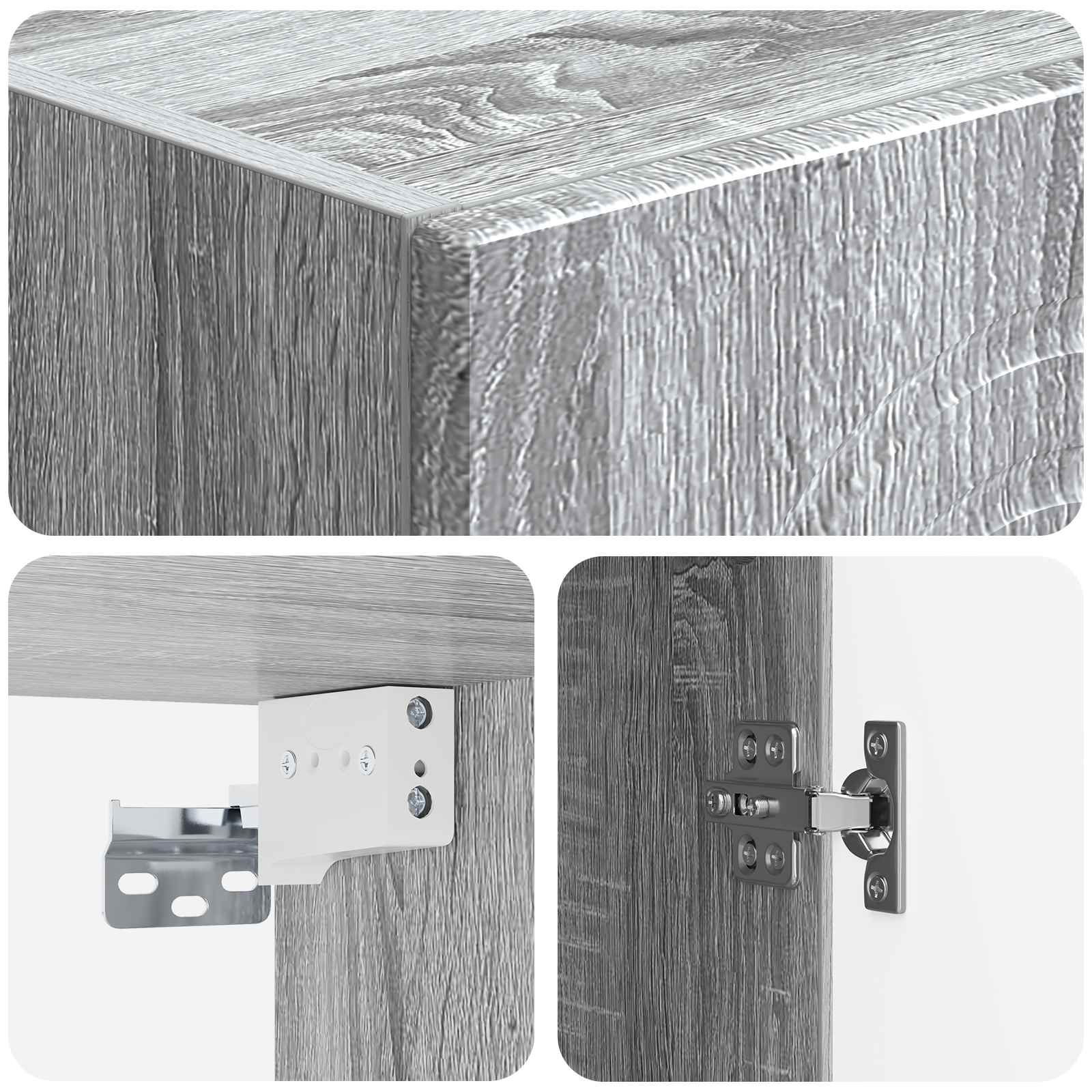 Ensemble de Meubles 2 pcs Sonoma gris Bois d'ingénierie - XIOS