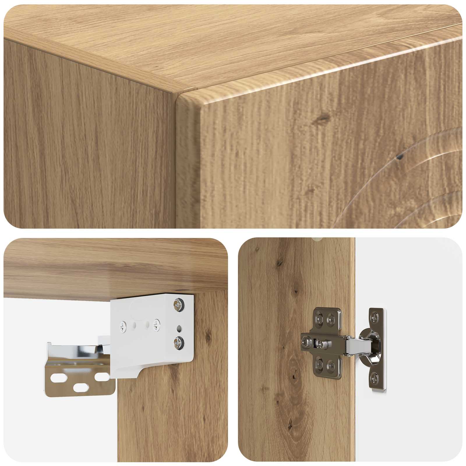 Ensemble de Meubles 2 pcs Chêne artisanal Bois d'ingénierie - XIOS