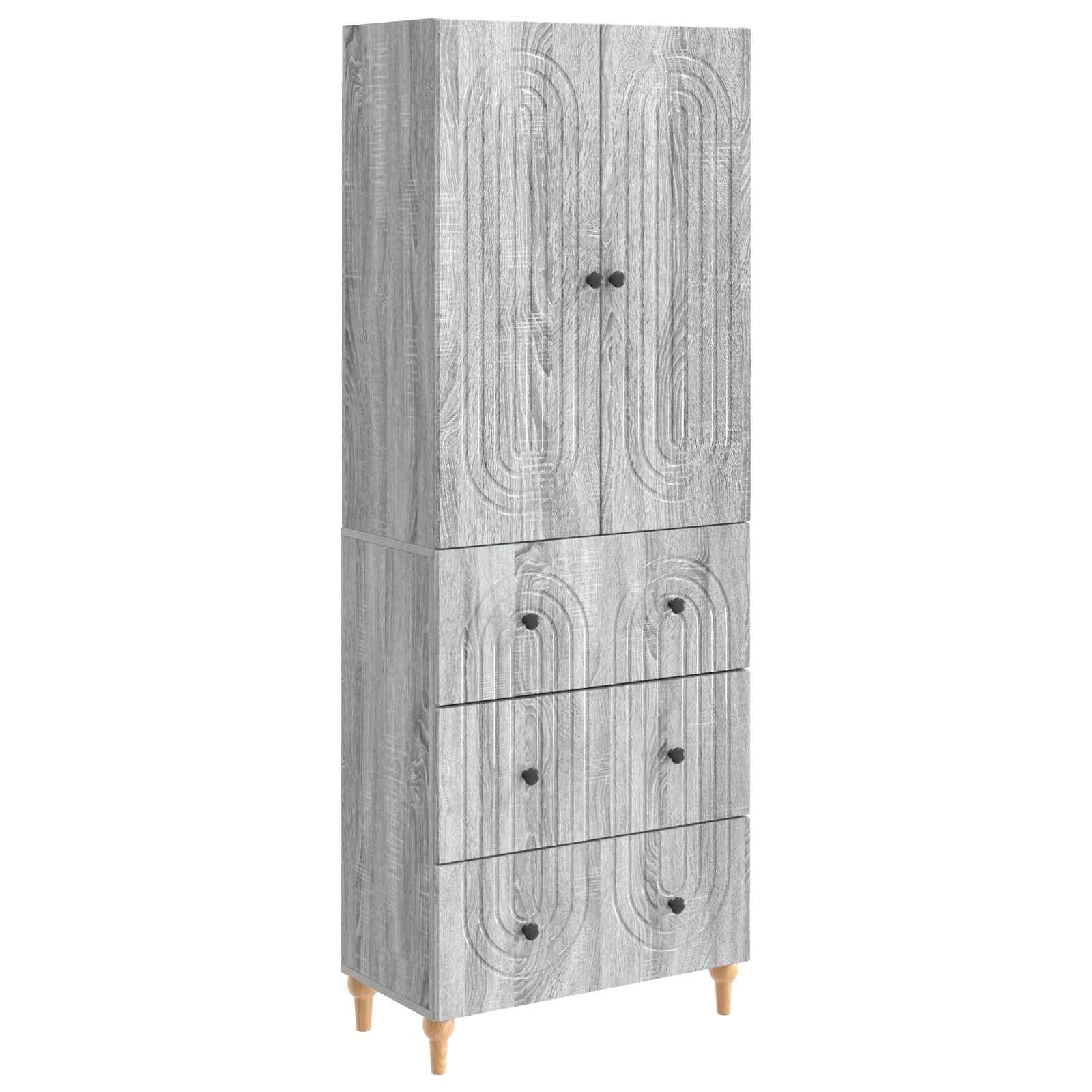Ensemble de Meubles 2 pcs Sonoma gris 66 x 34,5 x 90 cm - XIOS