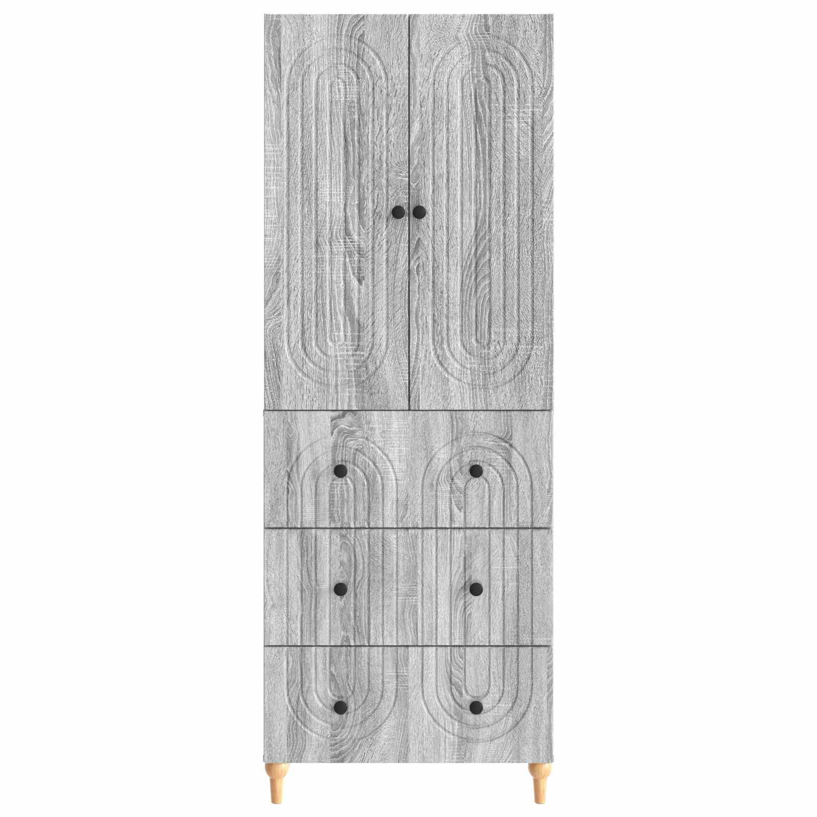 Ensemble de Meubles 2 pcs Sonoma gris 66 x 34,5 x 90 cm - XIOS