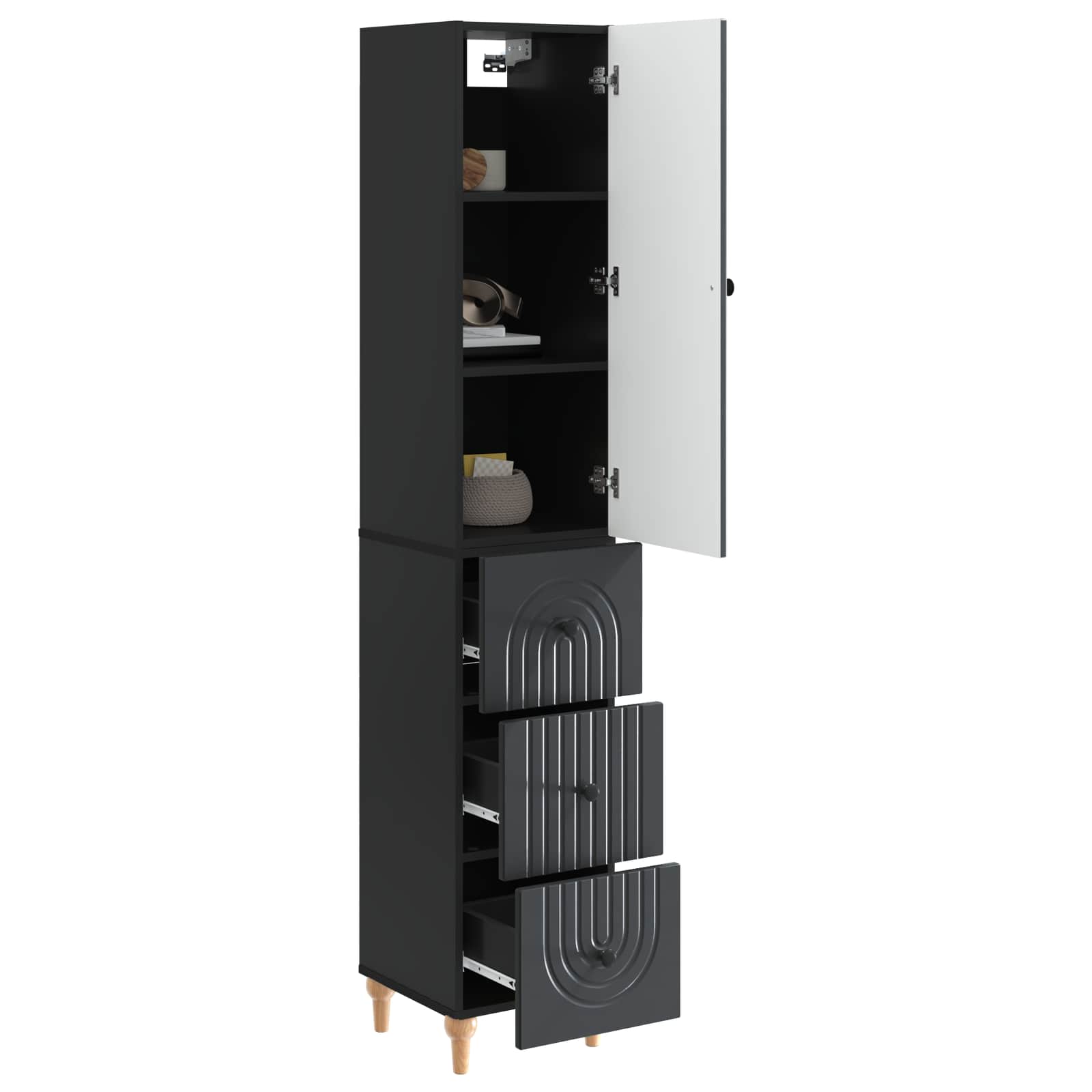 Ensemble de Meubles 2 pcs 33 x 34,5 x 90 cm Bois d'ingénierie - XIOS