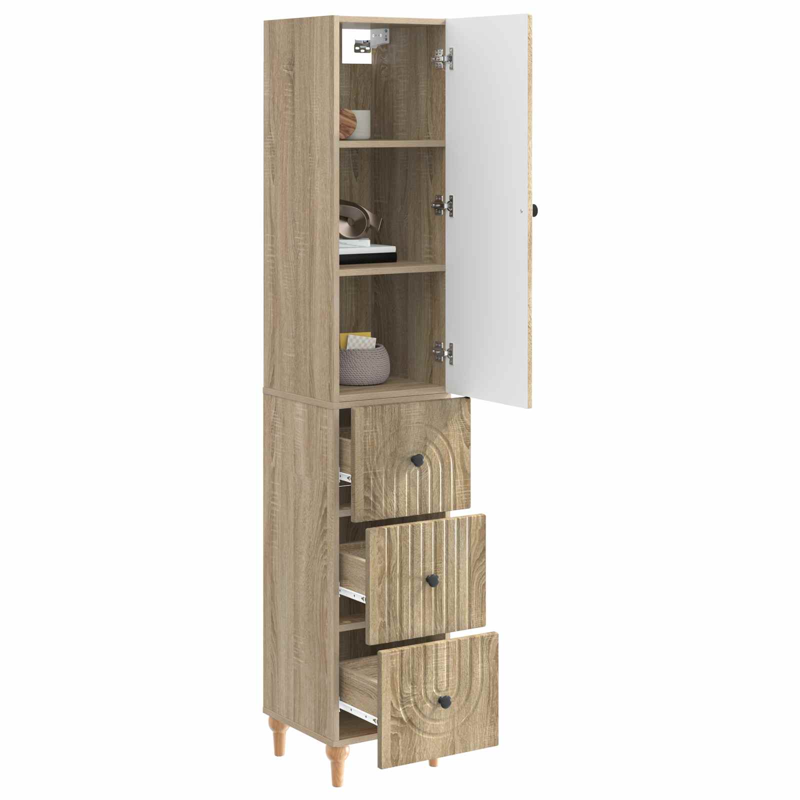 Ensemble de Meubles 2 pcs 33 x 34,5 x 90 cm Bois d'ingénierie - XIOS
