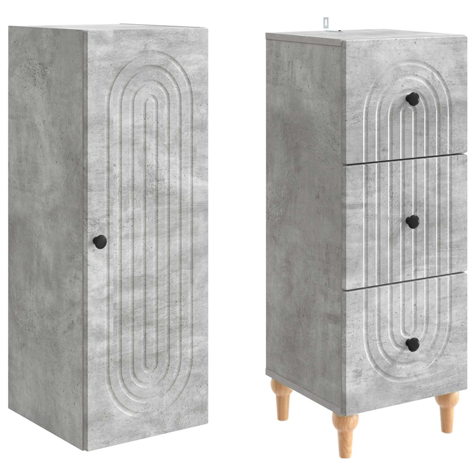 Ensemble de Meubles 2 pcs 33 x 34,5 x 90 cm Bois d'ingénierie - XIOS