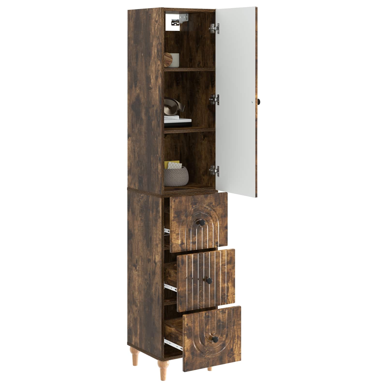 Ensemble de Meubles 2 pcs 33 x 34,5 x 90 cm Bois d'ingénierie - XIOS