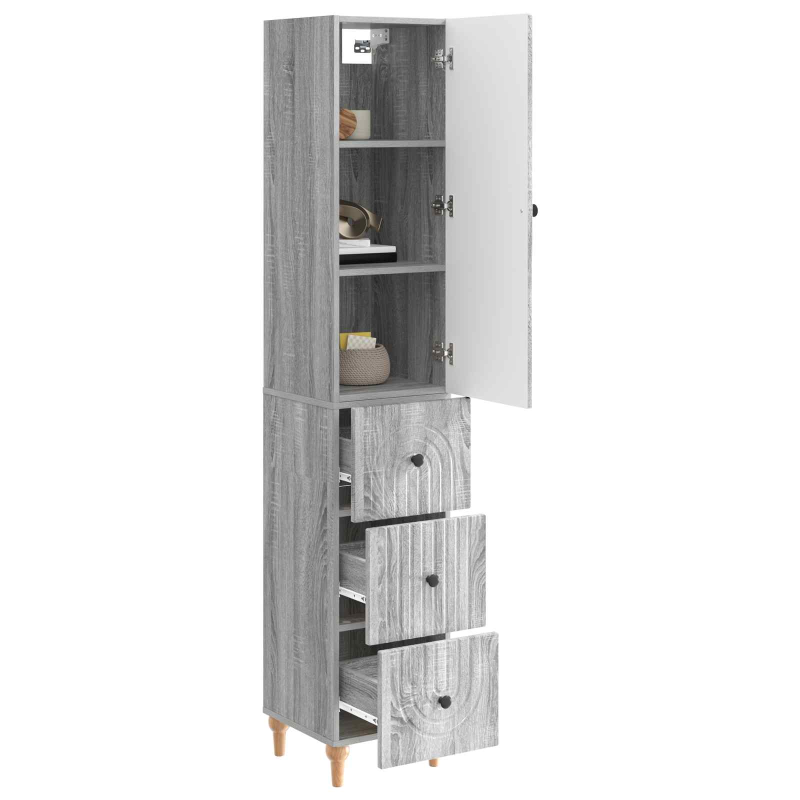Ensemble de Meubles 2 pcs 33 x 34,5 x 90 cm Bois d'ingénierie - XIOS