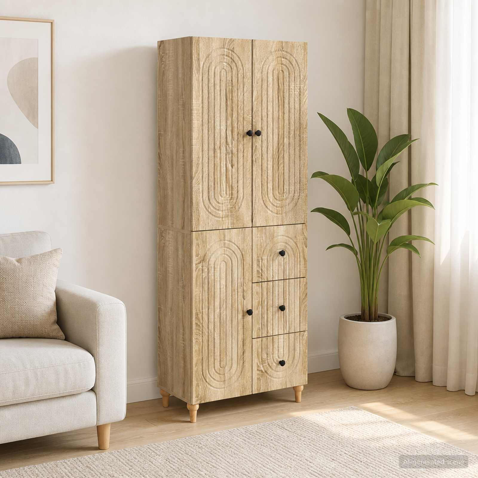 Ensemble de Meubles 2 pc Bois d'ingénierie