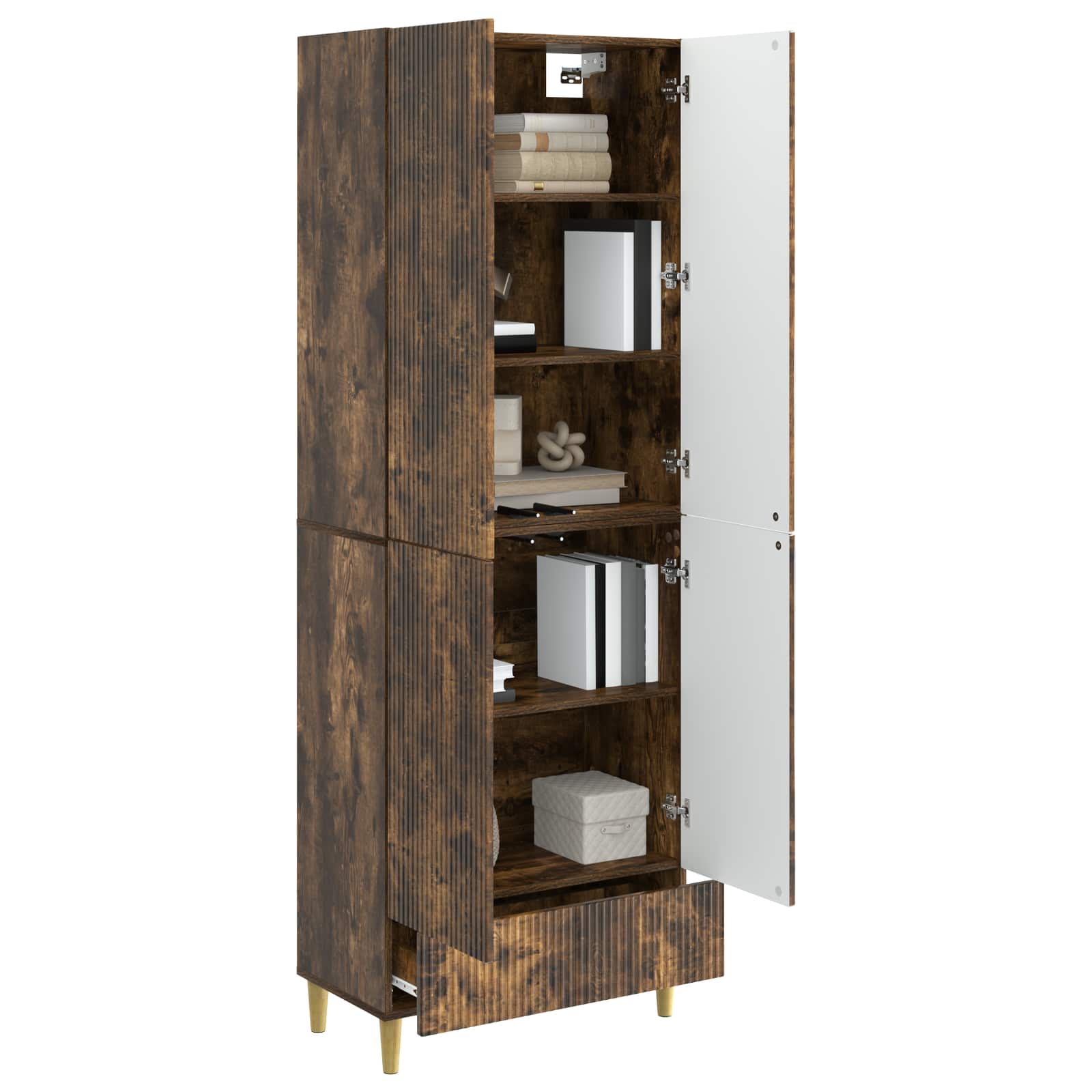 Ensemble de Meubles 2 pcs Chêne fumé 66 x 34,5 x 95 cm - XIOS