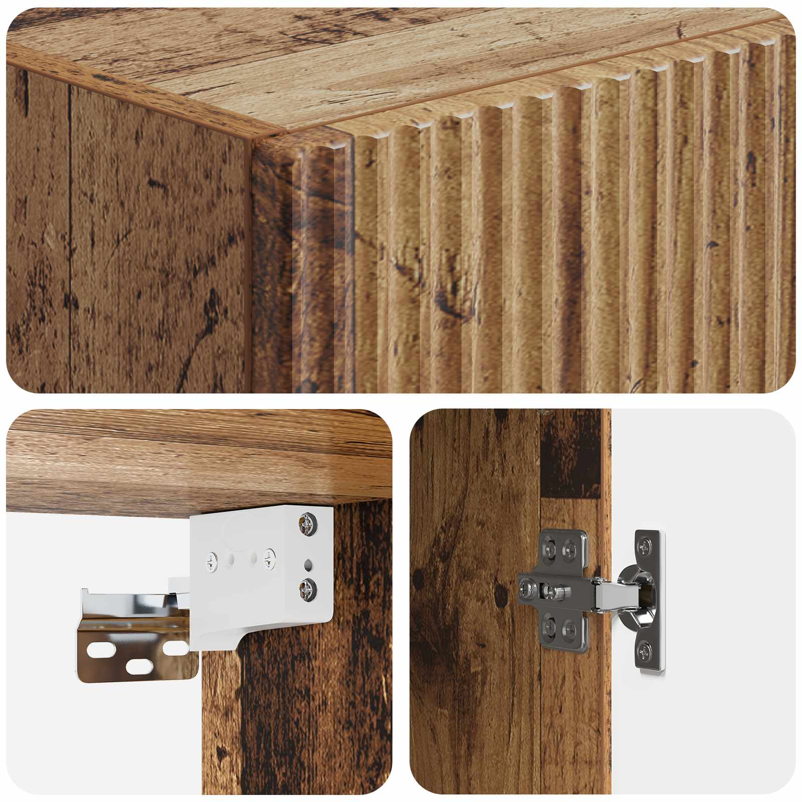 Ensemble de Meubles 2 pcs Bois ancien 66 x 34,5 x 90 cm - XIOS
