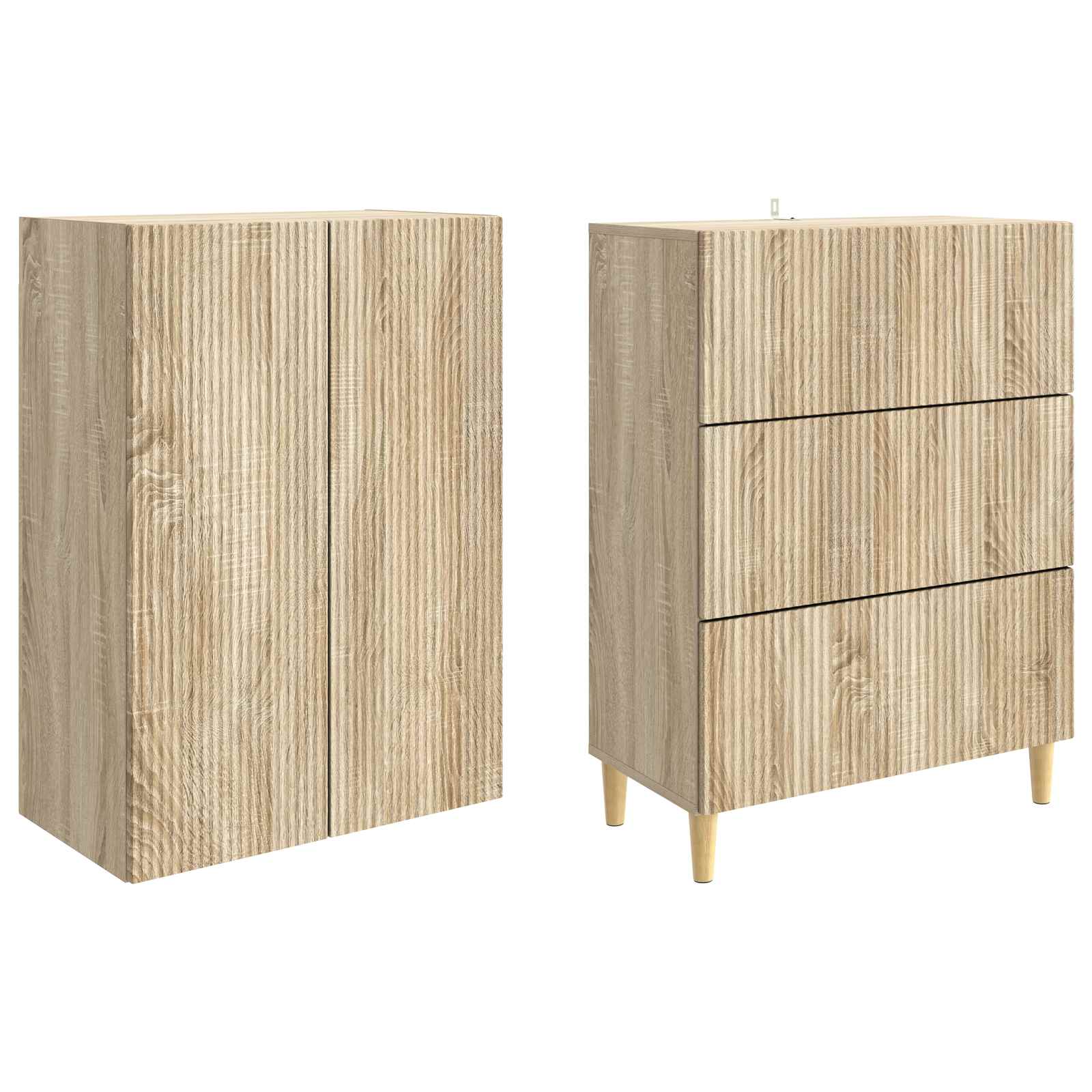 Ensemble de Meubles 2 pcs Chêne Sonoma 66 x 34,5 x 90 cm - XIOS