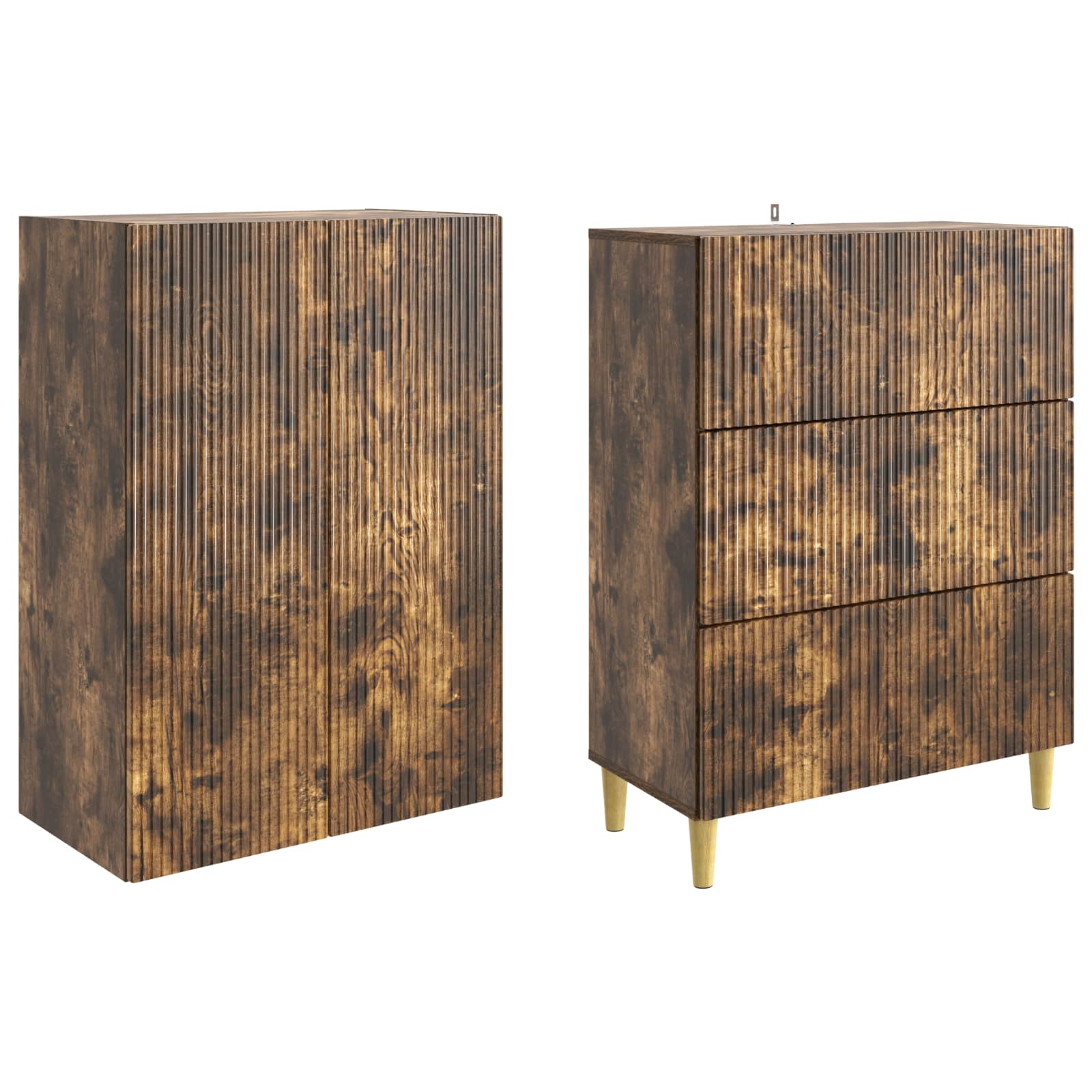 Ensemble de Meubles 2 pcs 66 x 34,5 x 90 cm Bois d'ingénierie - XIOS