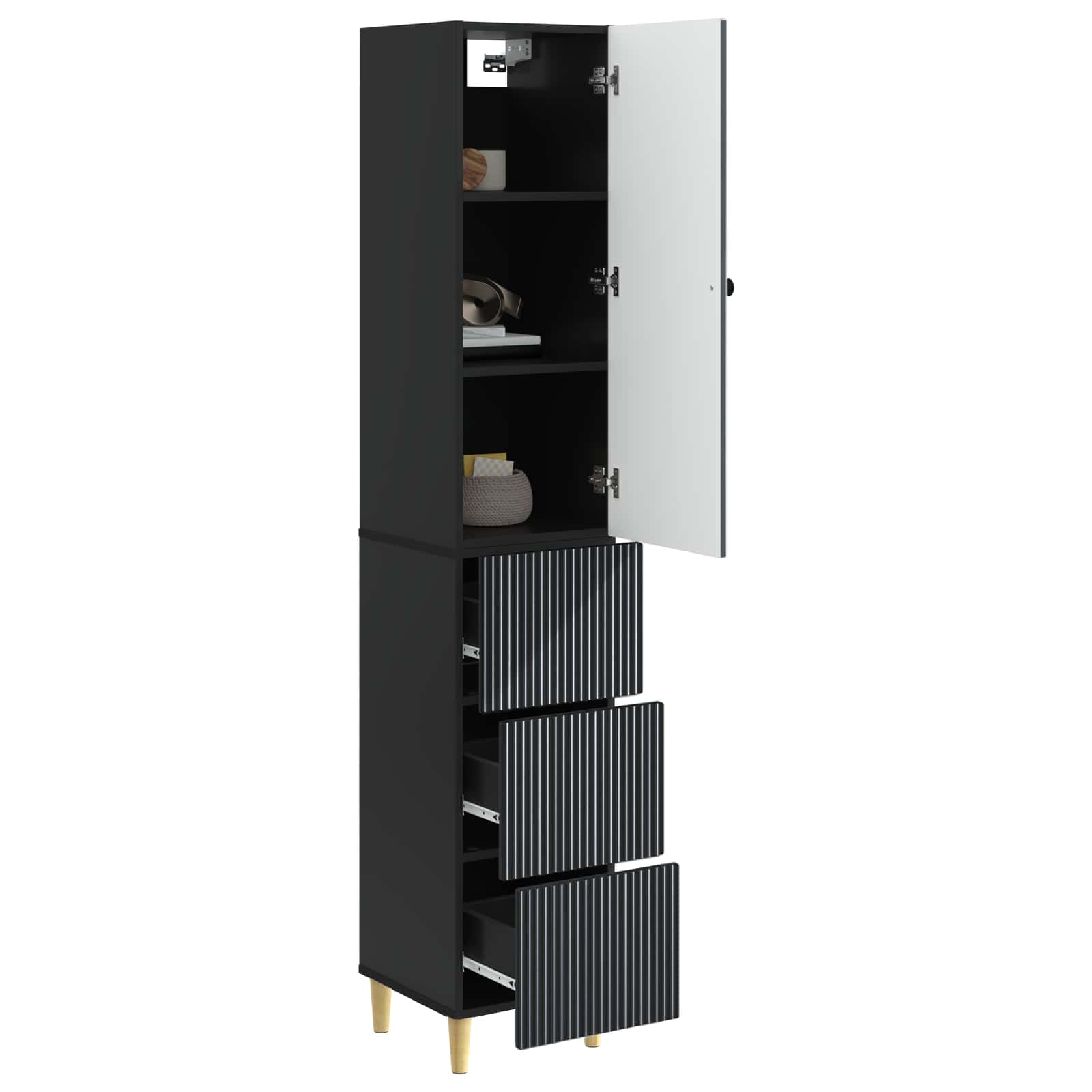 Ensemble de Meubles 2 pcs 33 x 34,5 x 90 cm Bois d'ingénierie - XIOS