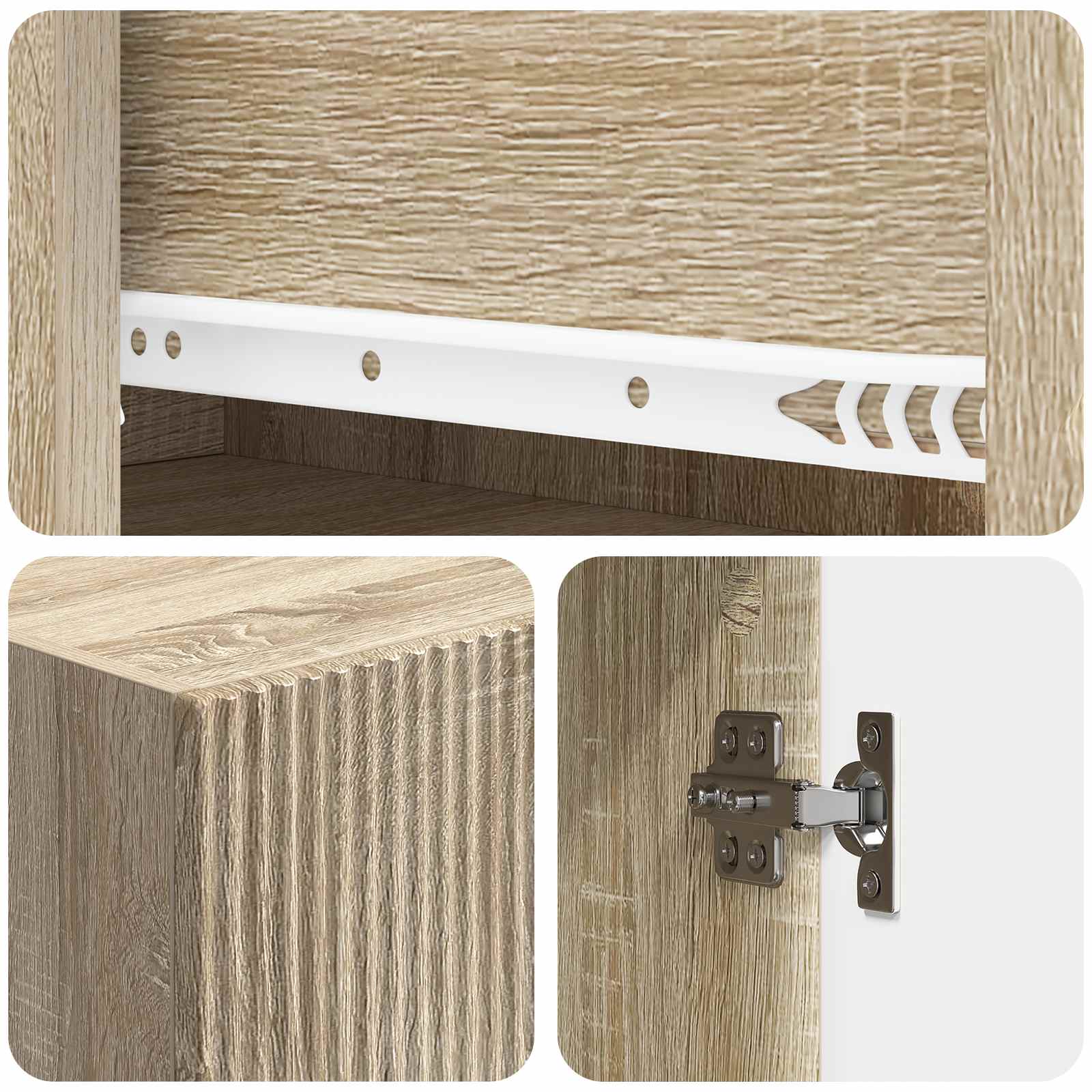 Ensemble de Meubles 2 pcs 33 x 34,5 x 90 cm Bois d'ingénierie - XIOS