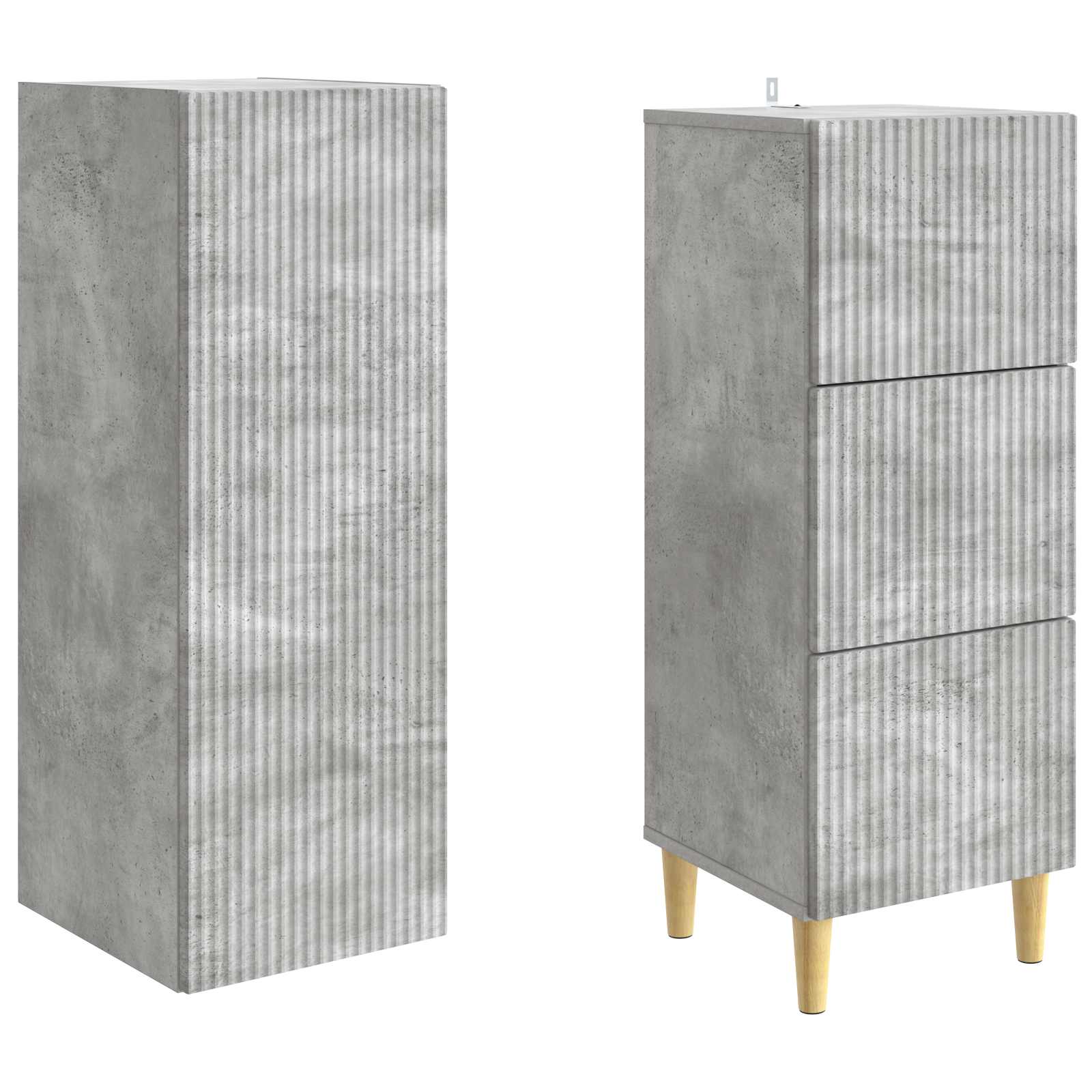Ensemble de Meubles 2 pcs 33 x 34,5 x 90 cm Bois d'ingénierie - XIOS