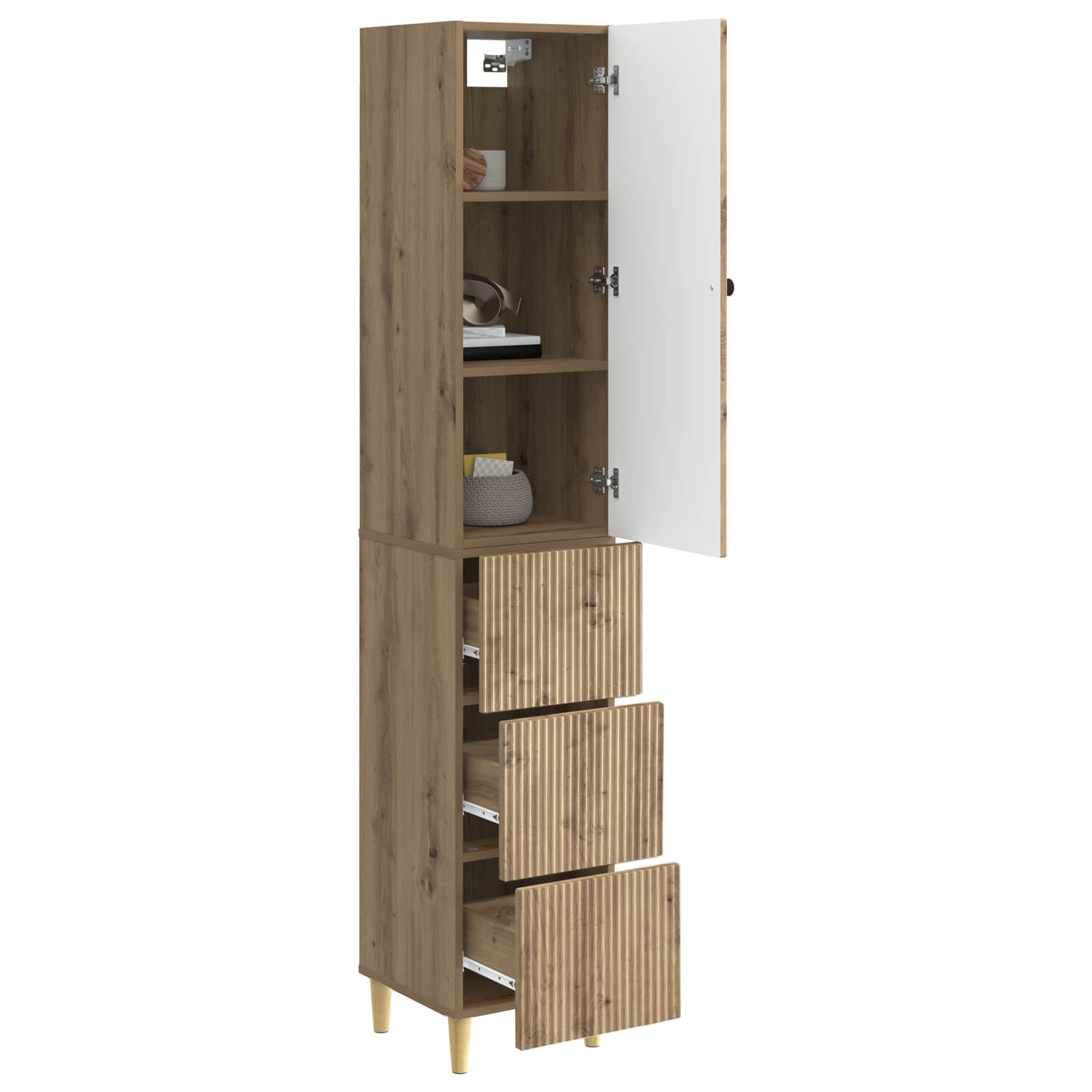 Ensemble de Meubles 2 pcs 33 x 34,5 x 90 cm Bois d'ingénierie - XIOS