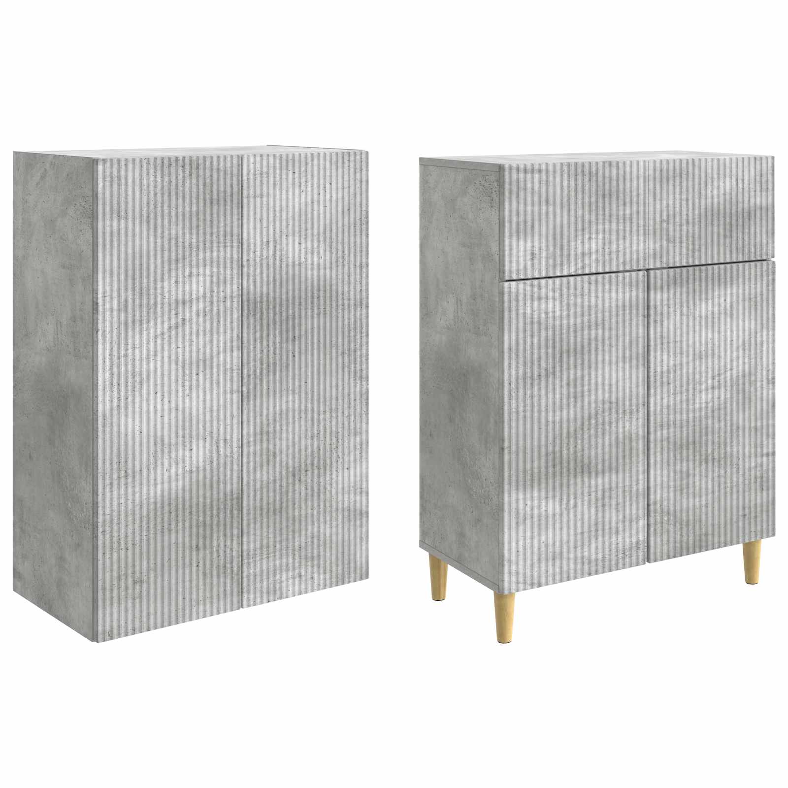 Ensemble de Meubles 2 pcs Gris béton 66 x 34,5 x 90 cm - XIOS