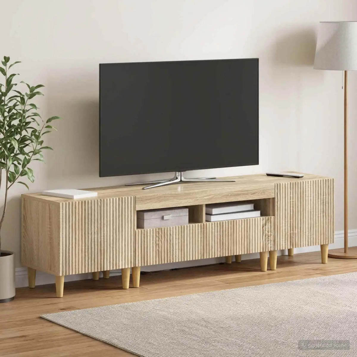 Ensemble de 3 Meubles TV LED ARNHEM 3 pc Chêne Sonoma - XIOS