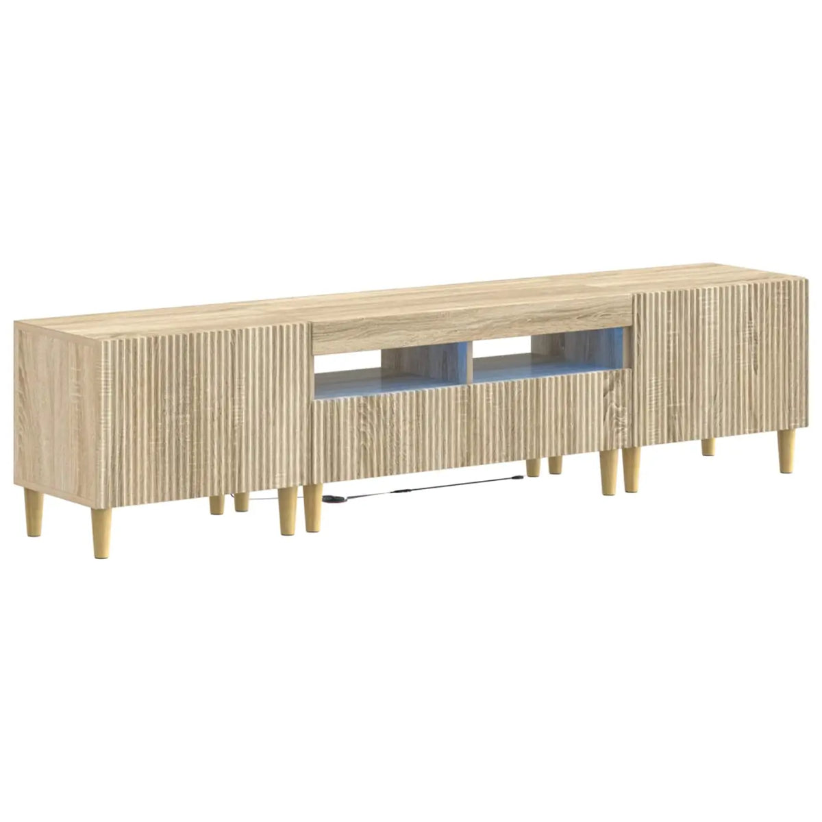 Ensemble de 3 Meubles TV LED ARNHEM 3 pc Chêne Sonoma - XIOS