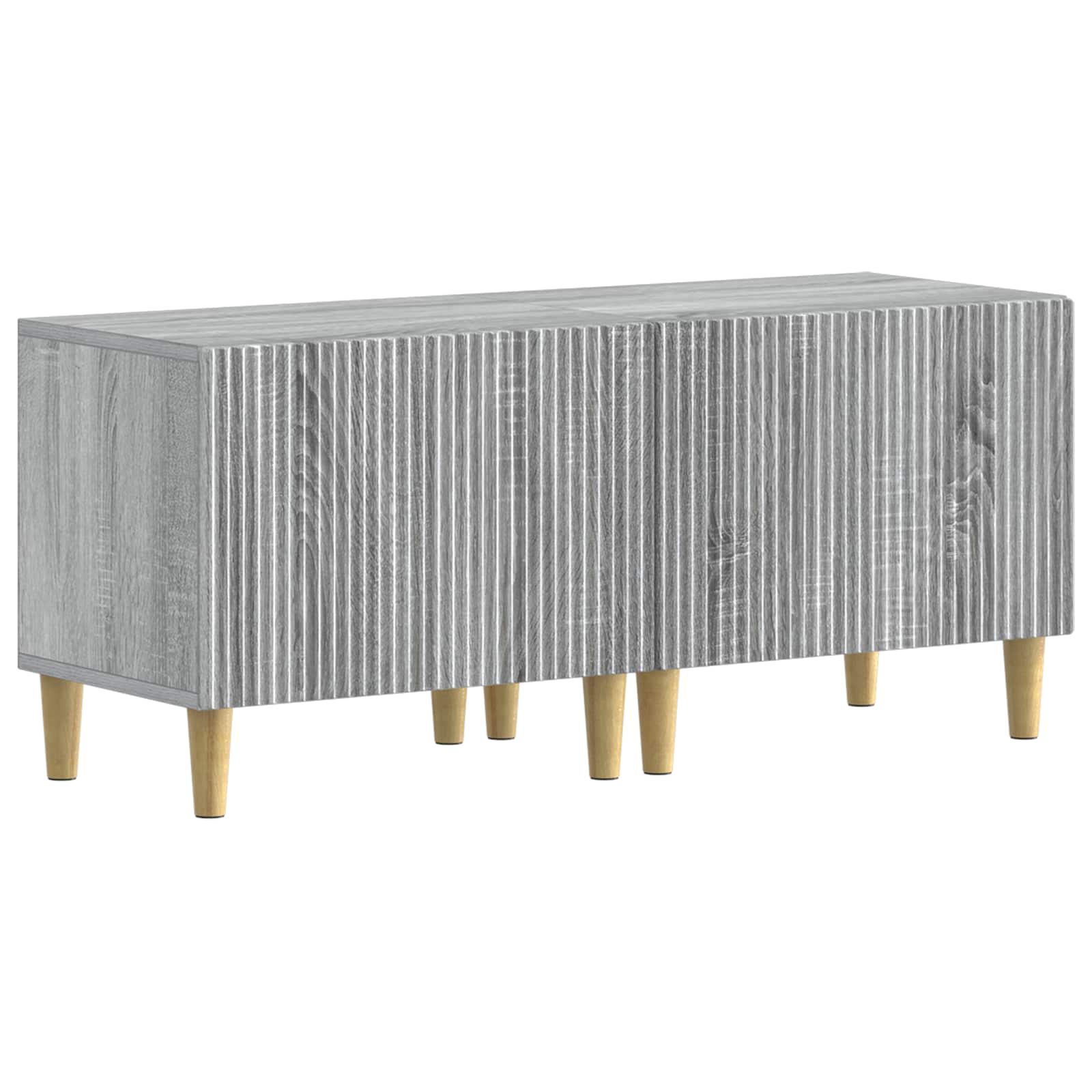 Meuble TV LED 5 pièces Sonoma gris Bois d'ingénierie