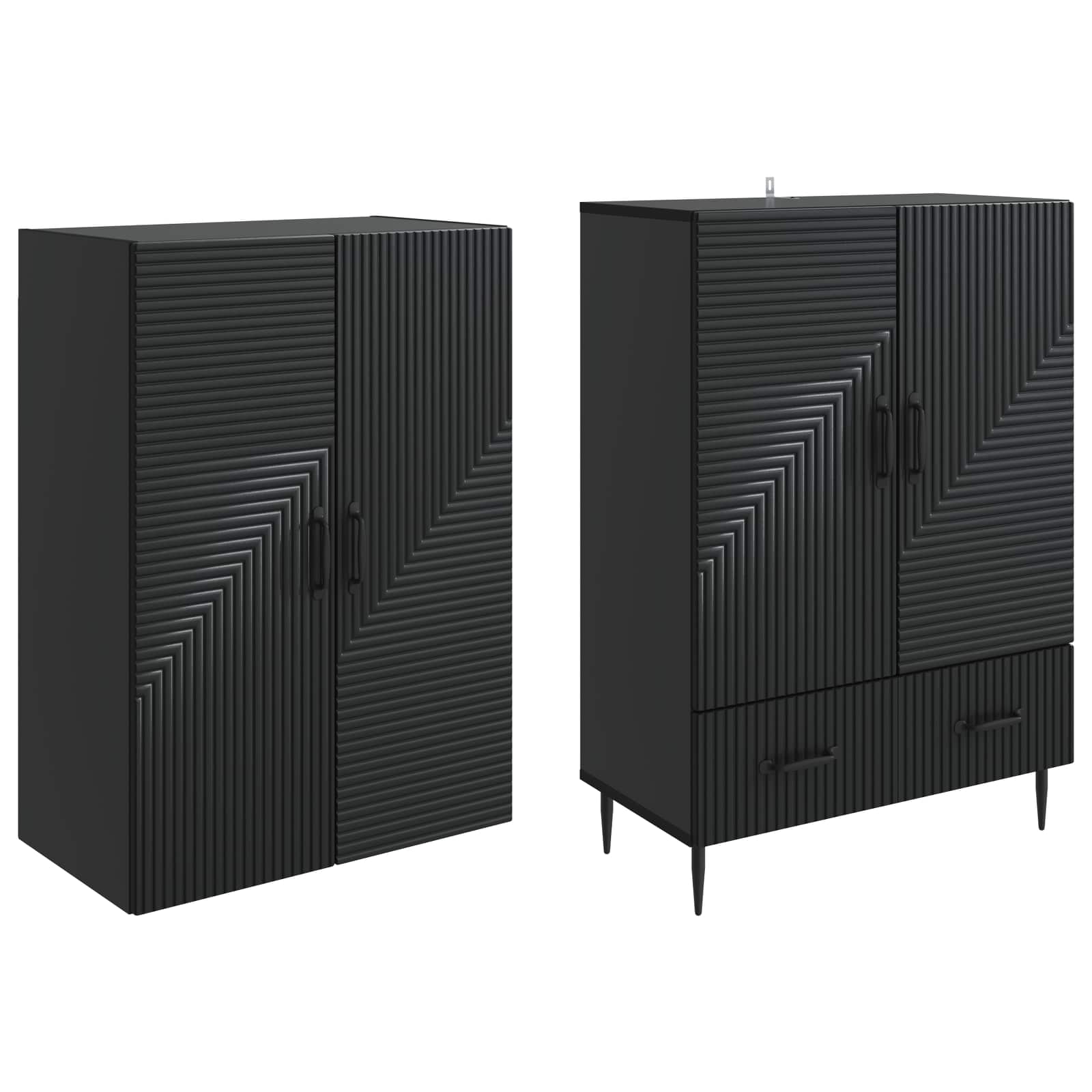 Ensemble de Meubles 2 pcs 66 x 34,5 x 95 cm Bois d'ingénierie - XIOS