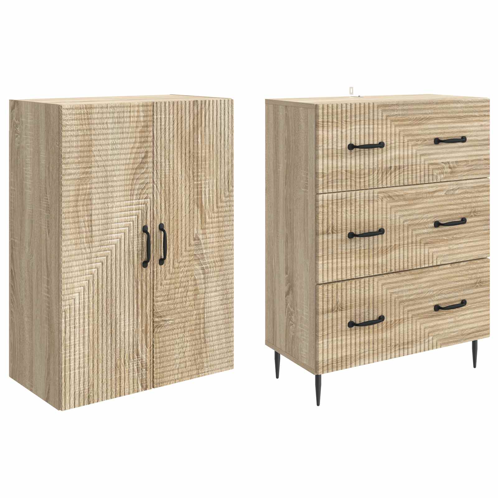 Ensemble de Meubles 2 pcs Chêne Sonoma 66 x 34,5 x 90 cm - XIOS