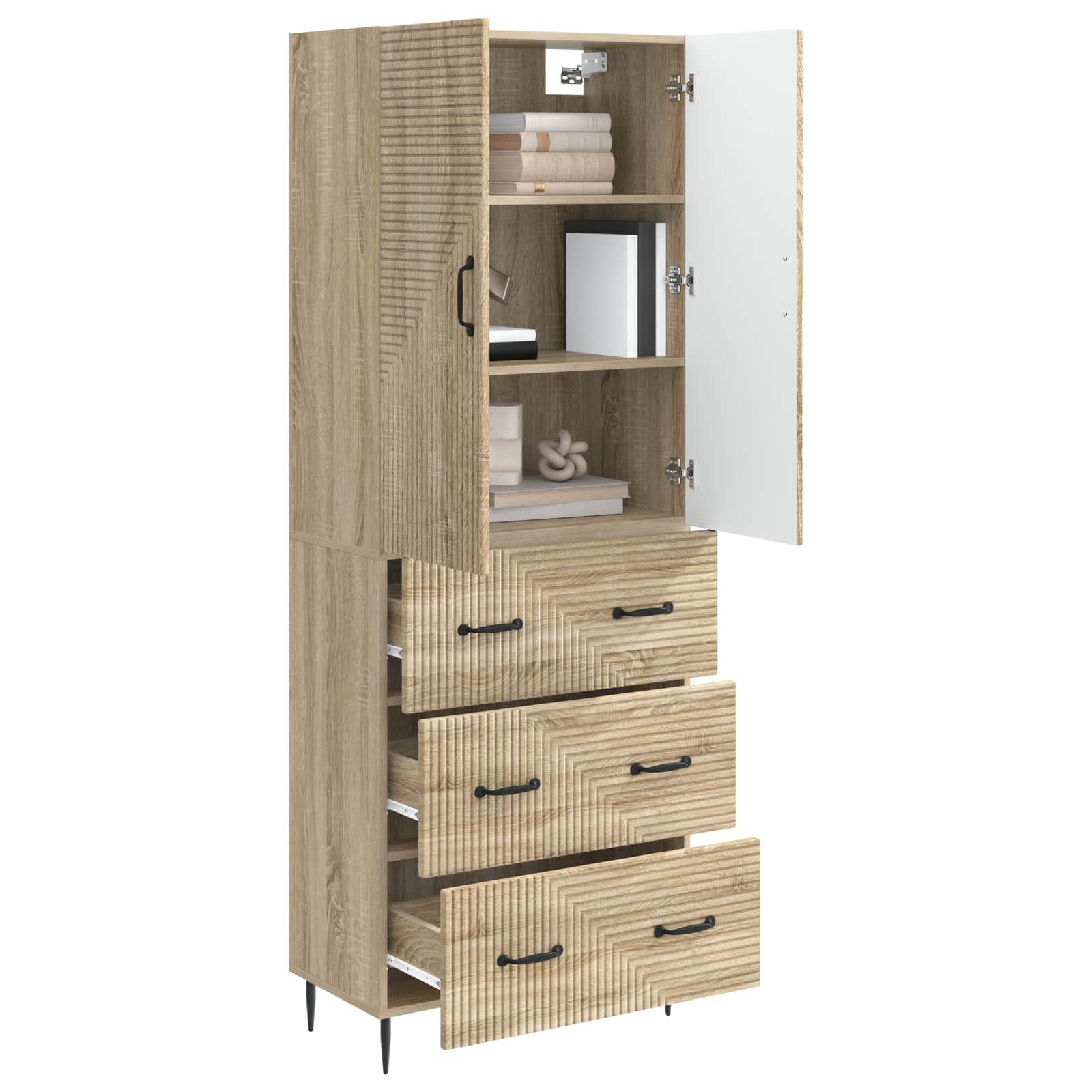 Ensemble de Meubles 2 pcs Chêne Sonoma 66 x 34,5 x 90 cm - XIOS
