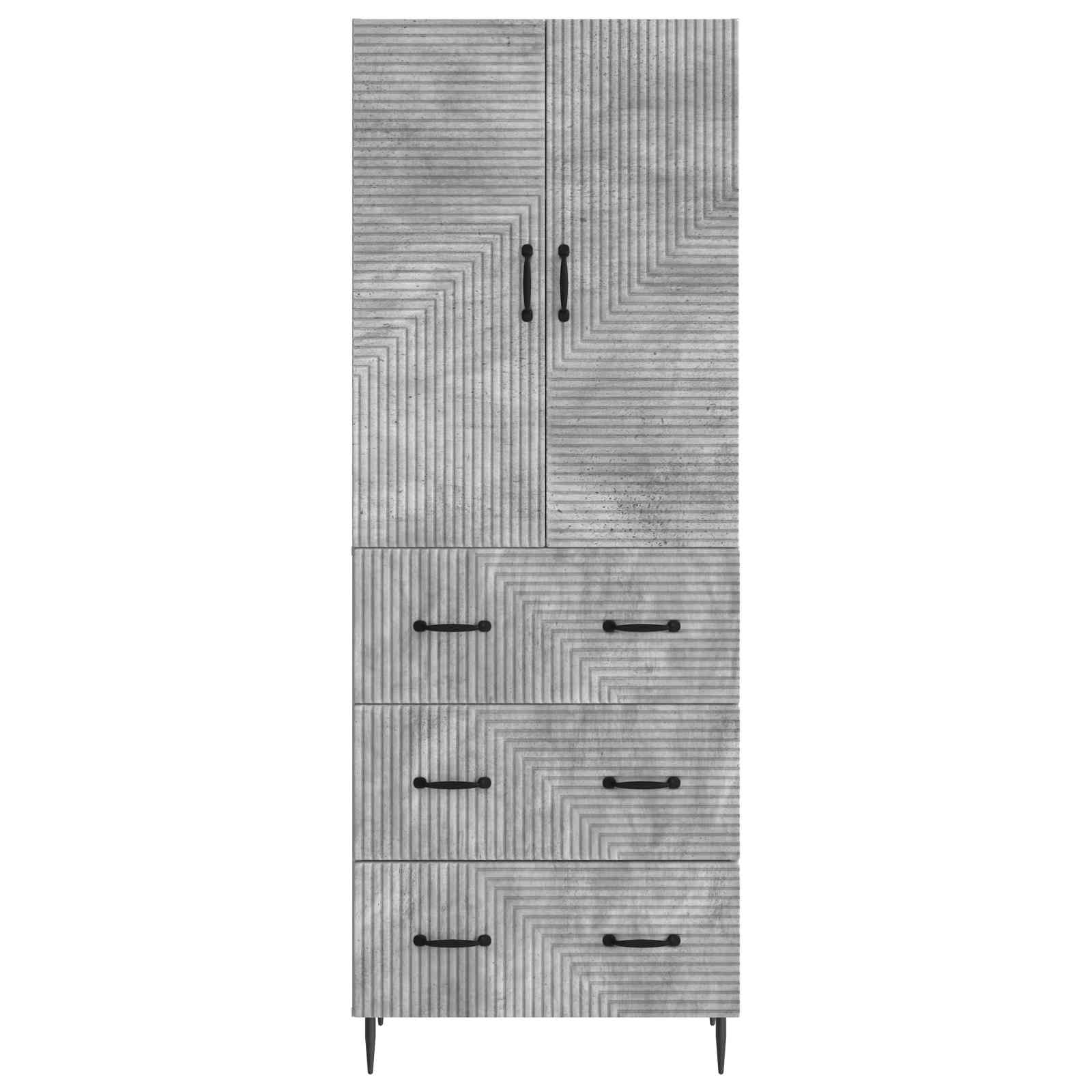 Ensemble de Meubles 2 pcs Gris béton 66 x 34,5 x 90 cm - XIOS