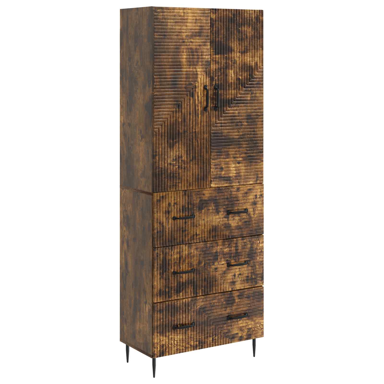 Ensemble de Meubles 2 pcs Chêne fumé 66 x 34,5 x 90 cm - XIOS