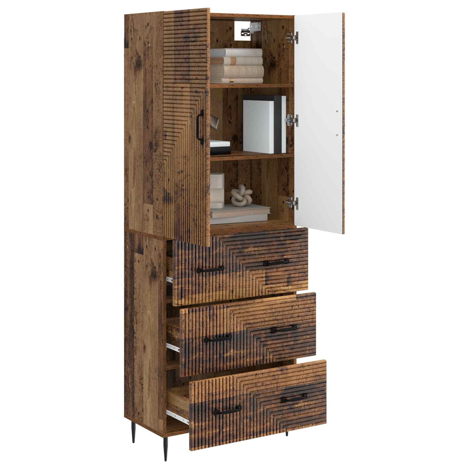 Ensemble de Meubles 2 pcs Bois ancien 66 x 34,5 x 90 cm - XIOS