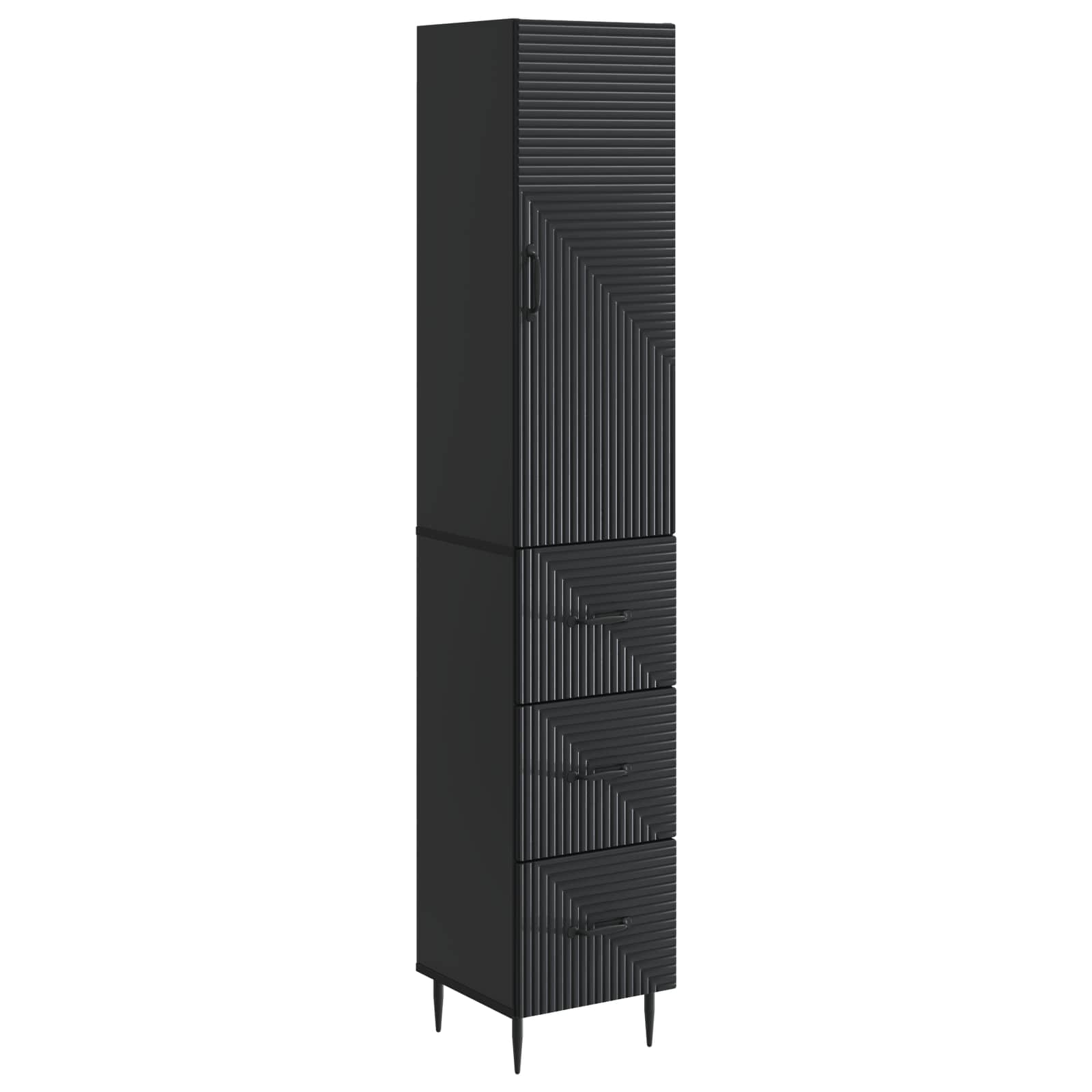 Ensemble de Meubles 2 pcs Noir 33 x 34,5 x 90 cm - XIOS