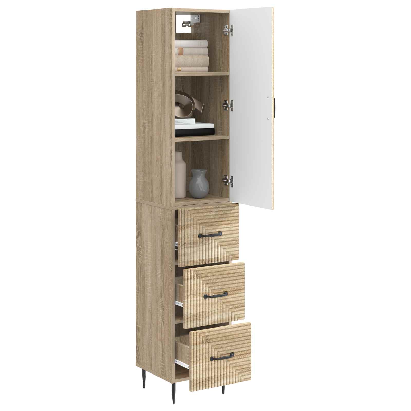 Ensemble de Meubles 2 pcs Chêne Sonoma 33 x 34,5 x 90 cm - XIOS