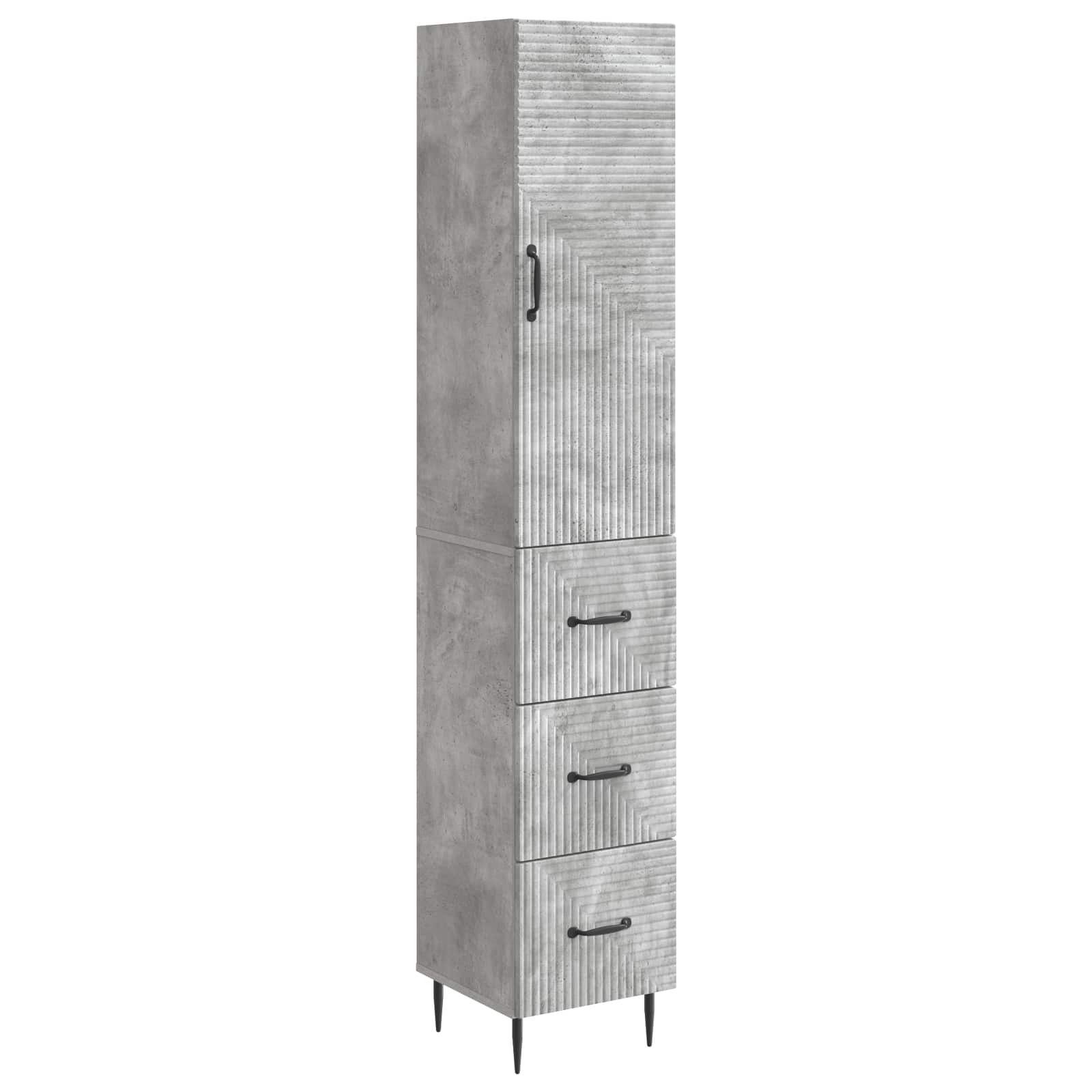 Ensemble de Meubles 2 pcs Gris béton 33 x 34,5 x 90 cm - XIOS