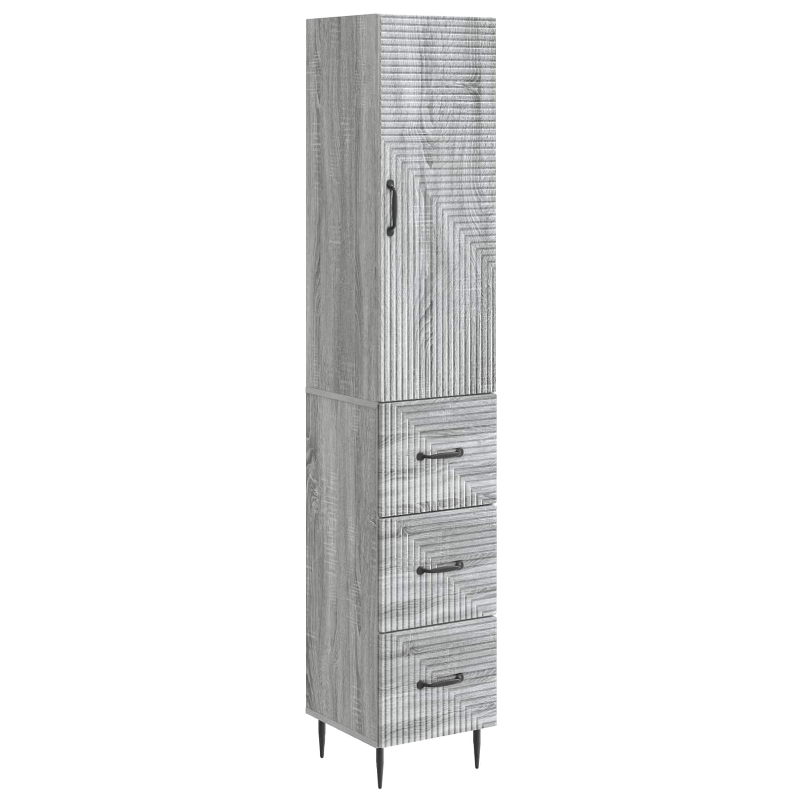 Ensemble de Meubles 2 pcs Sonoma gris 33 x 34,5 x 90 cm - XIOS
