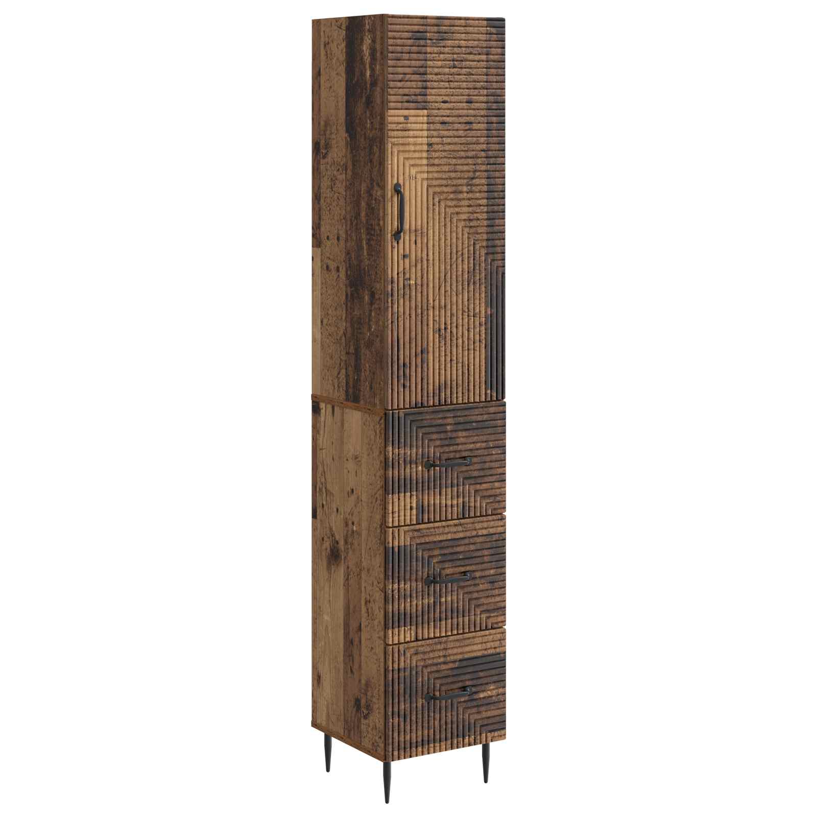 Ensemble de Meubles 2 pcs Bois ancien 33 x 34,5 x 90 cm - XIOS