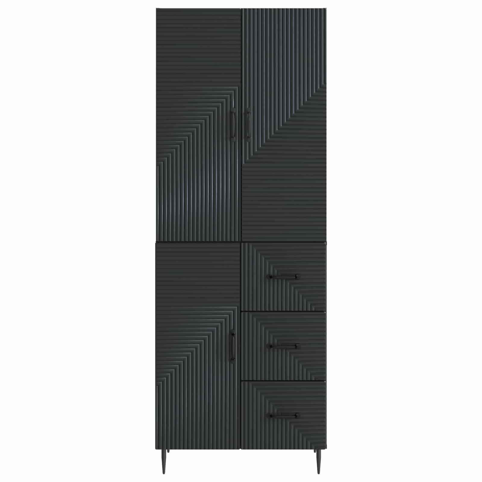 Ensemble de Meubles 2 pcs Noir 66 x 34,5 x 89,5 cm - XIOS