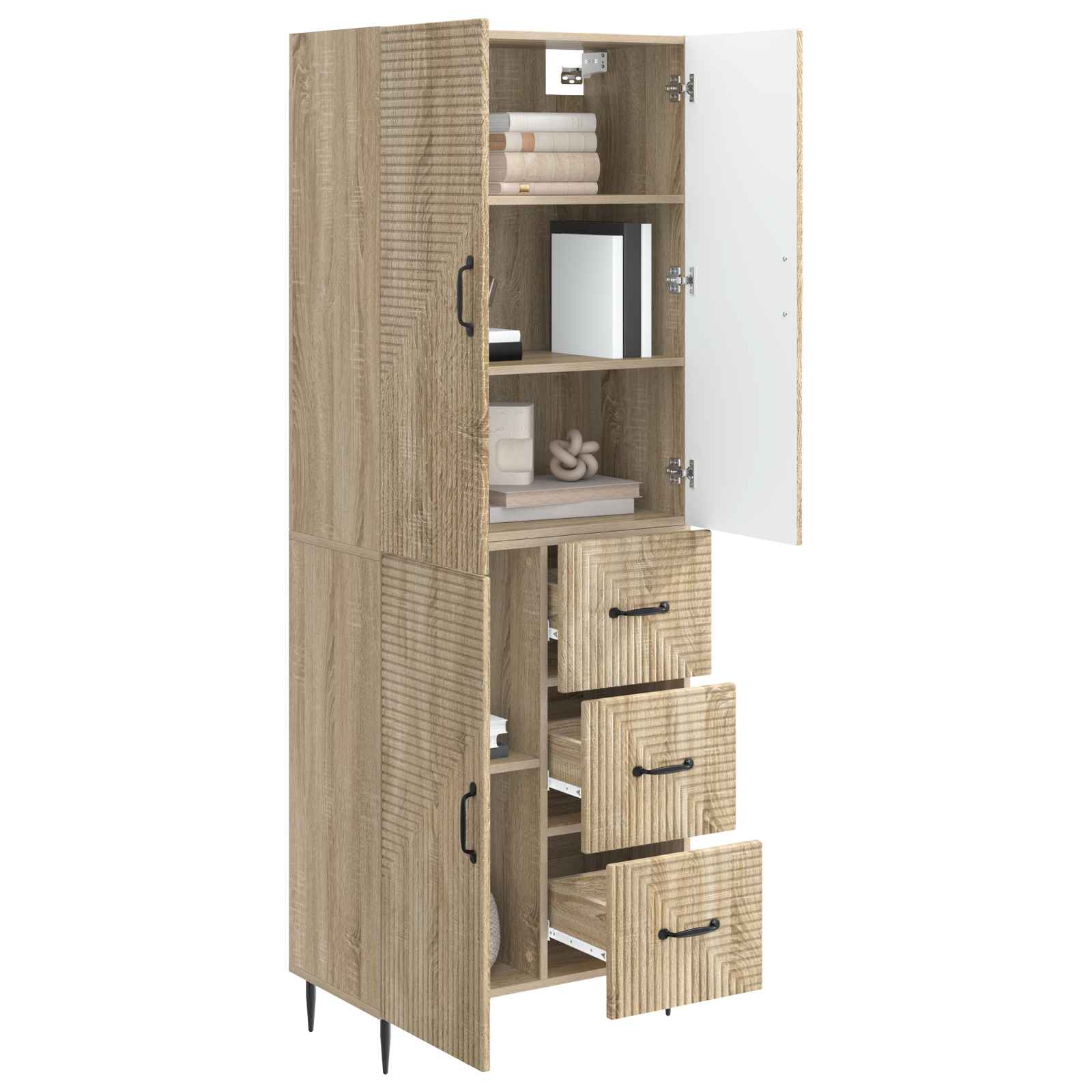 Ensemble de Meubles 2 pcs Chêne Sonoma 66 x 34,5 x 89,5 cm - XIOS