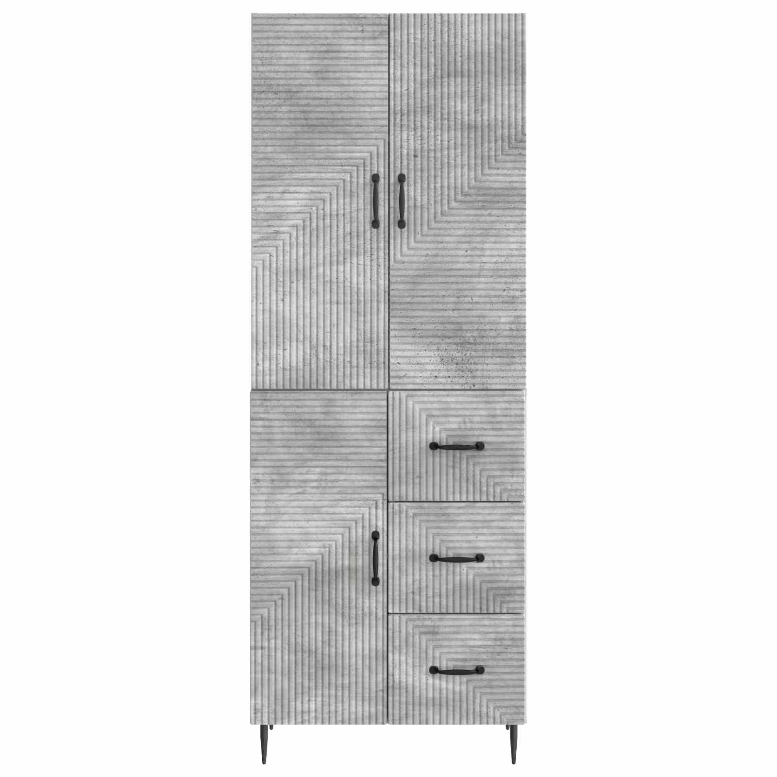 Ensemble de Meubles 2 pcs Gris béton 66 x 34,5 x 89,5 cm - XIOS
