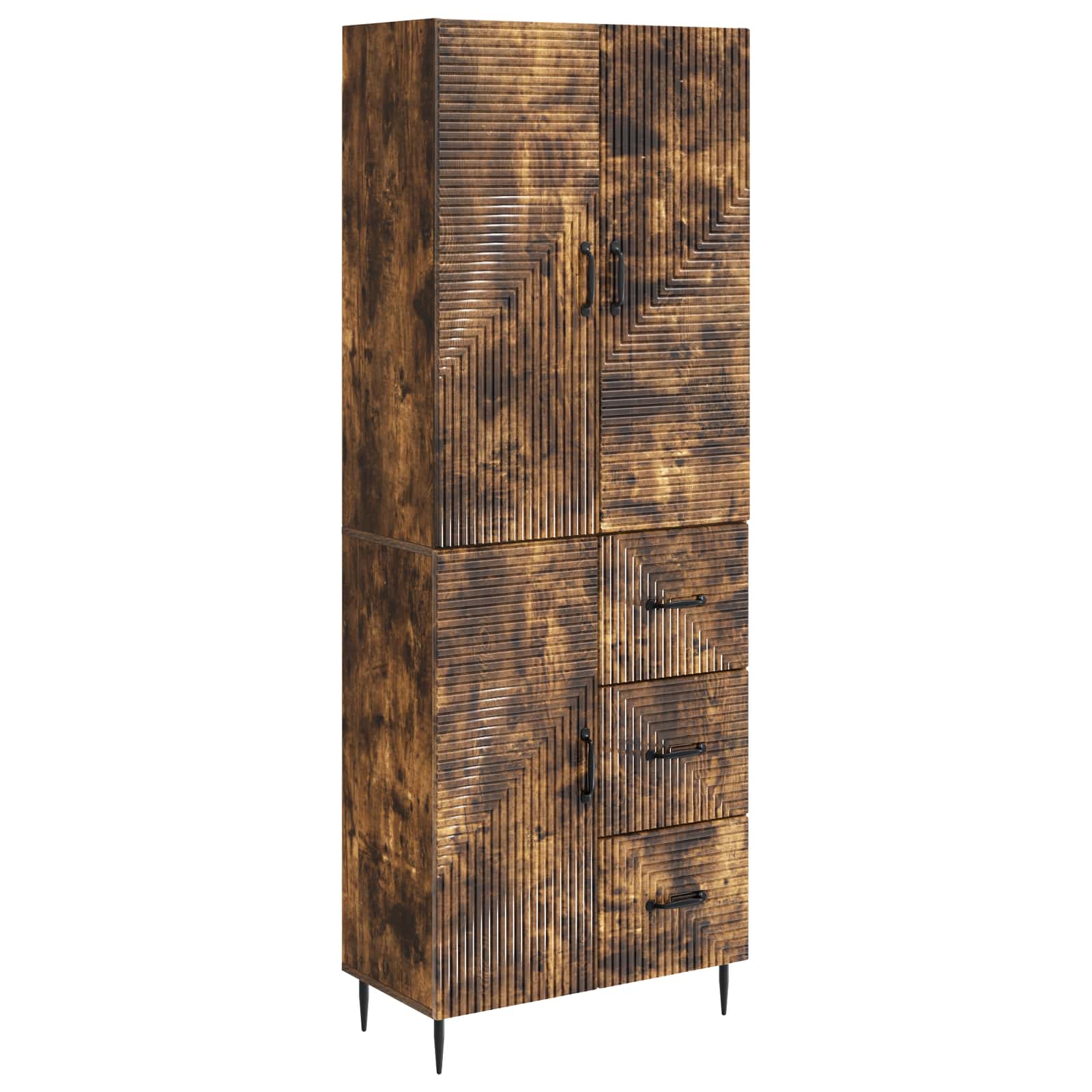 Ensemble de Meubles 2 pcs Chêne fumé 66 x 34,5 x 89,5 cm - XIOS