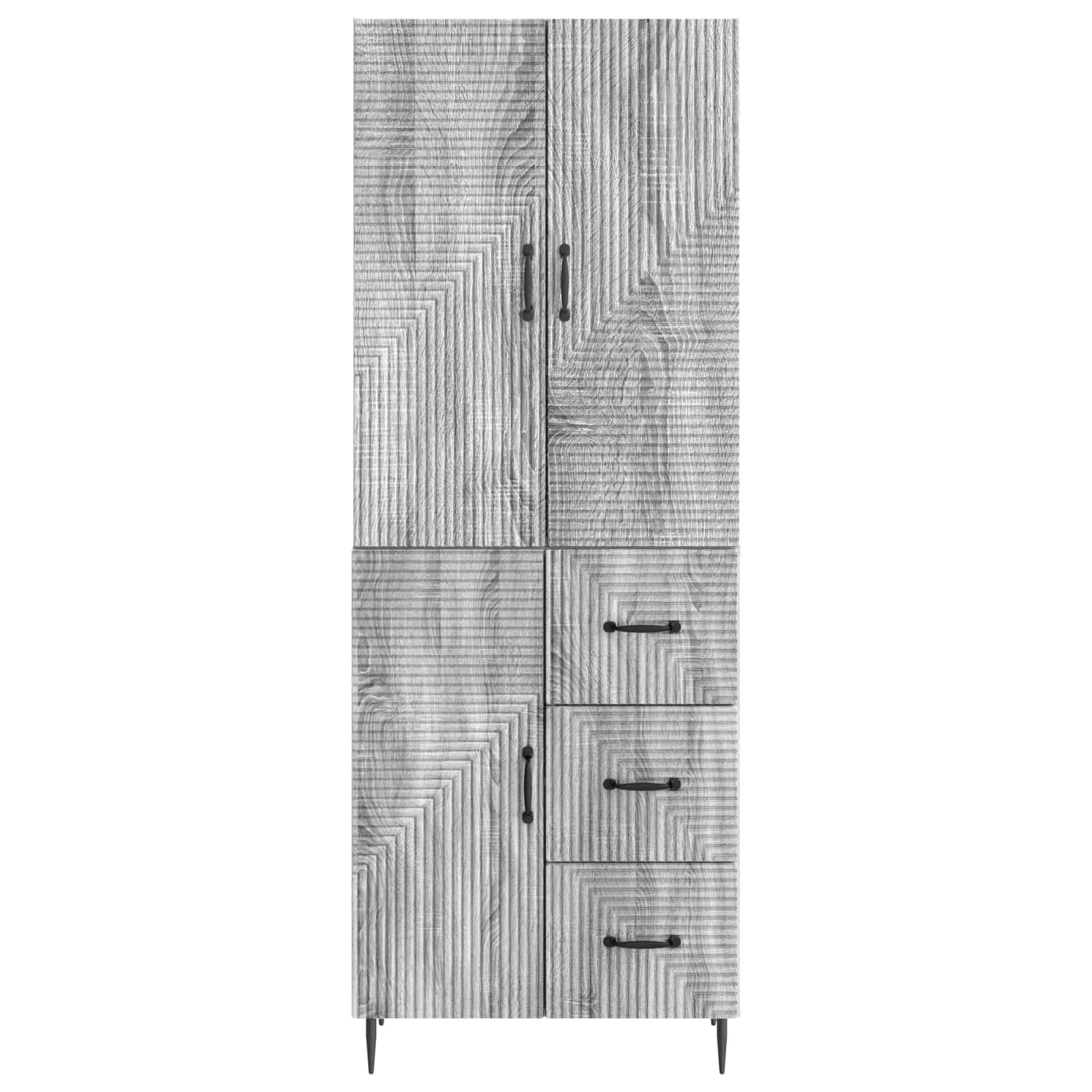 Ensemble de Meubles 2 pcs Sonoma gris 66 x 34,5 x 89,5 cm - XIOS