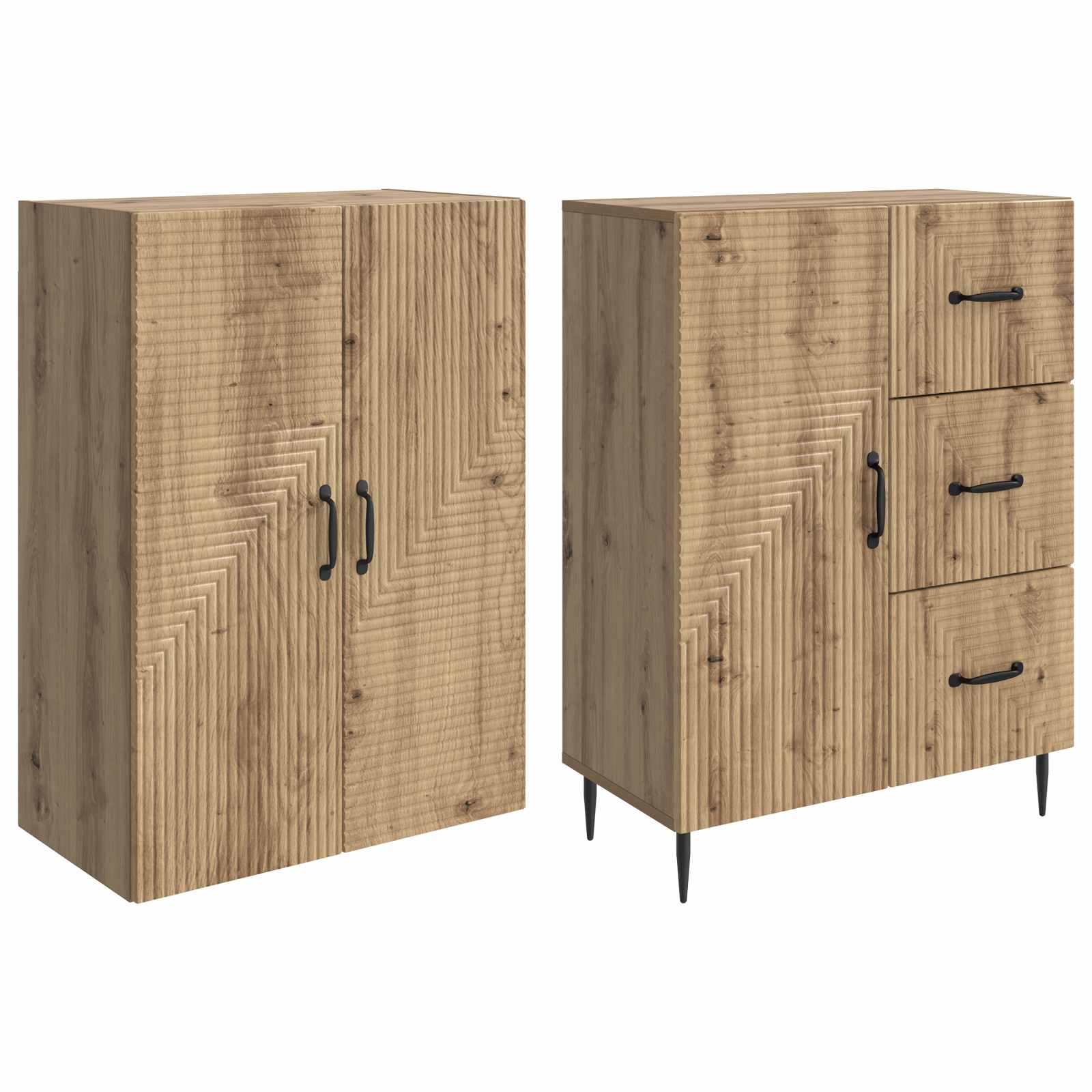 Ensemble de Meubles 2 pcs Chêne artisanal 66 x 34,5 x 89,5 cm - XIOS