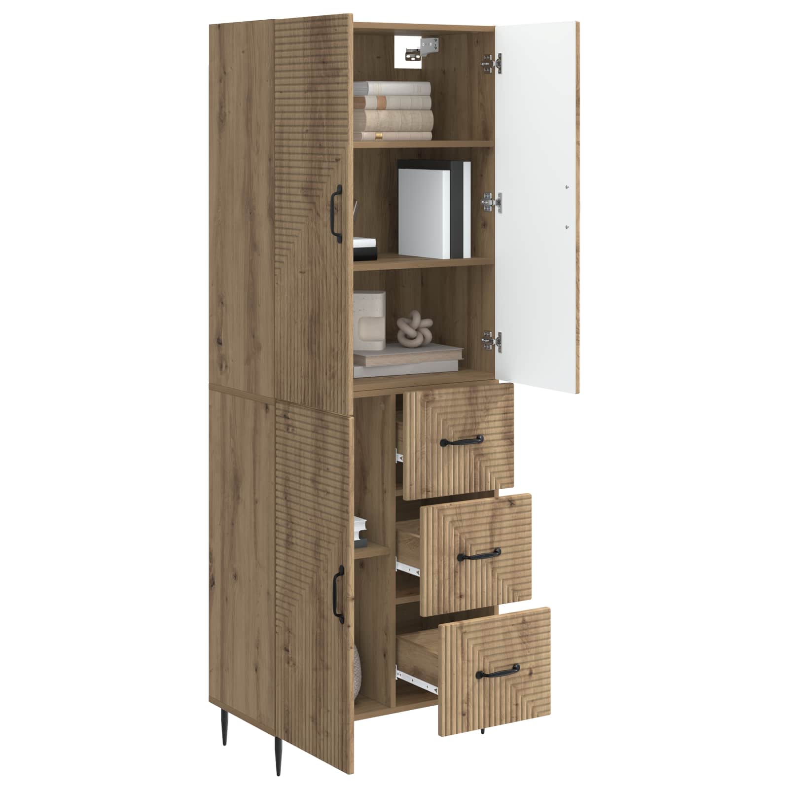 Ensemble de Meubles 2 pcs Chêne artisanal 66 x 34,5 x 89,5 cm - XIOS