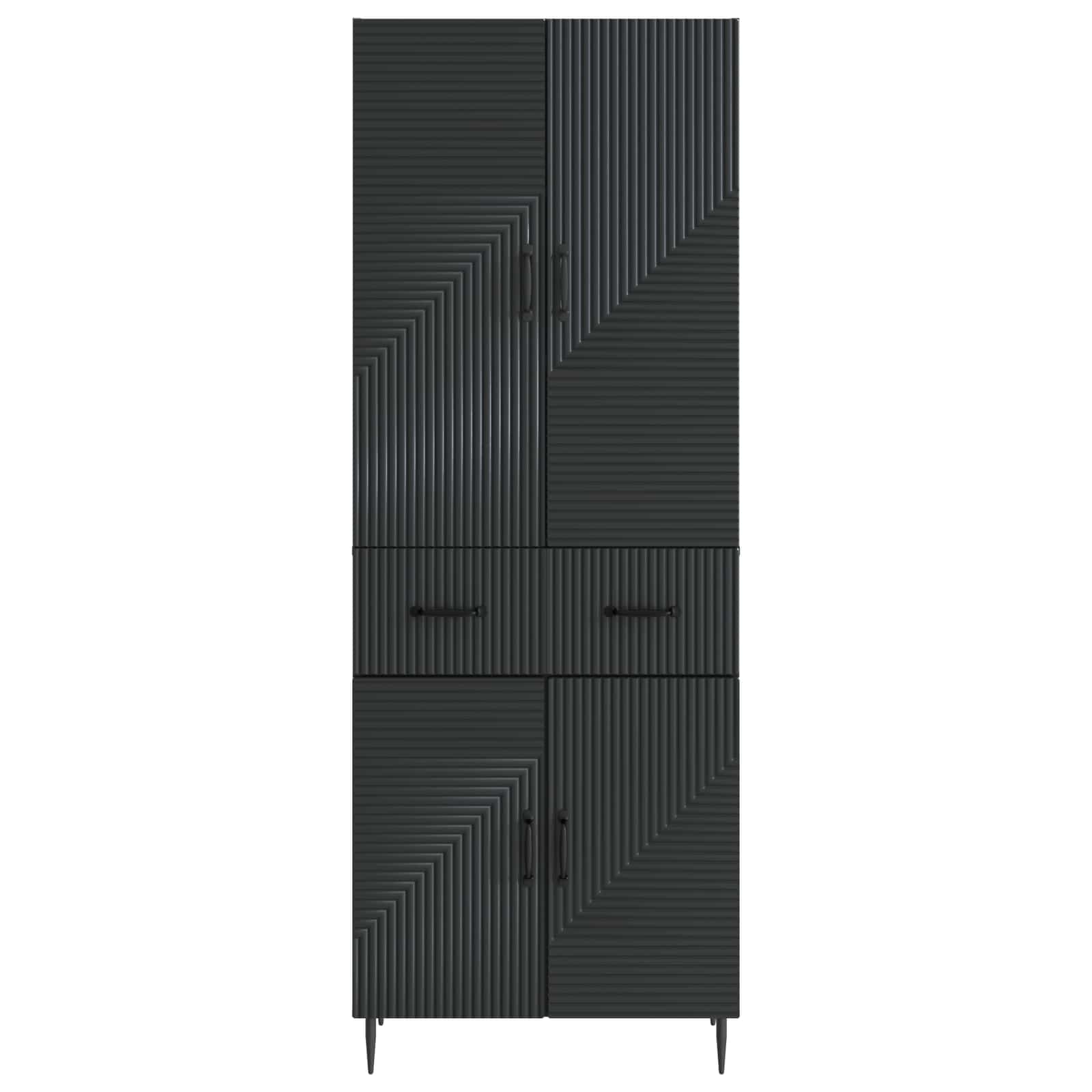 Ensemble de Meubles 2 pcs Noir 66 x 34,5 x 89,5 cm - XIOS