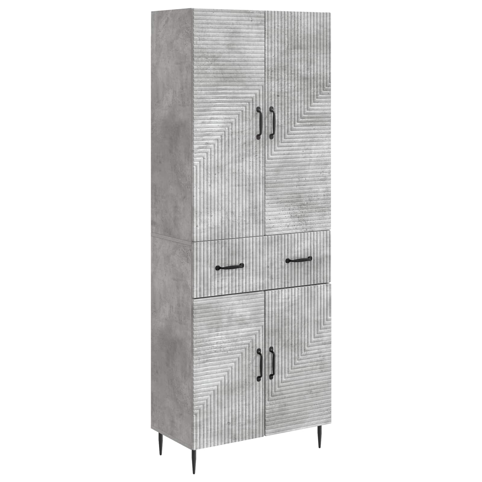 Ensemble de Meubles 2 pcs Gris béton 66 x 34,5 x 89,5 cm - XIOS