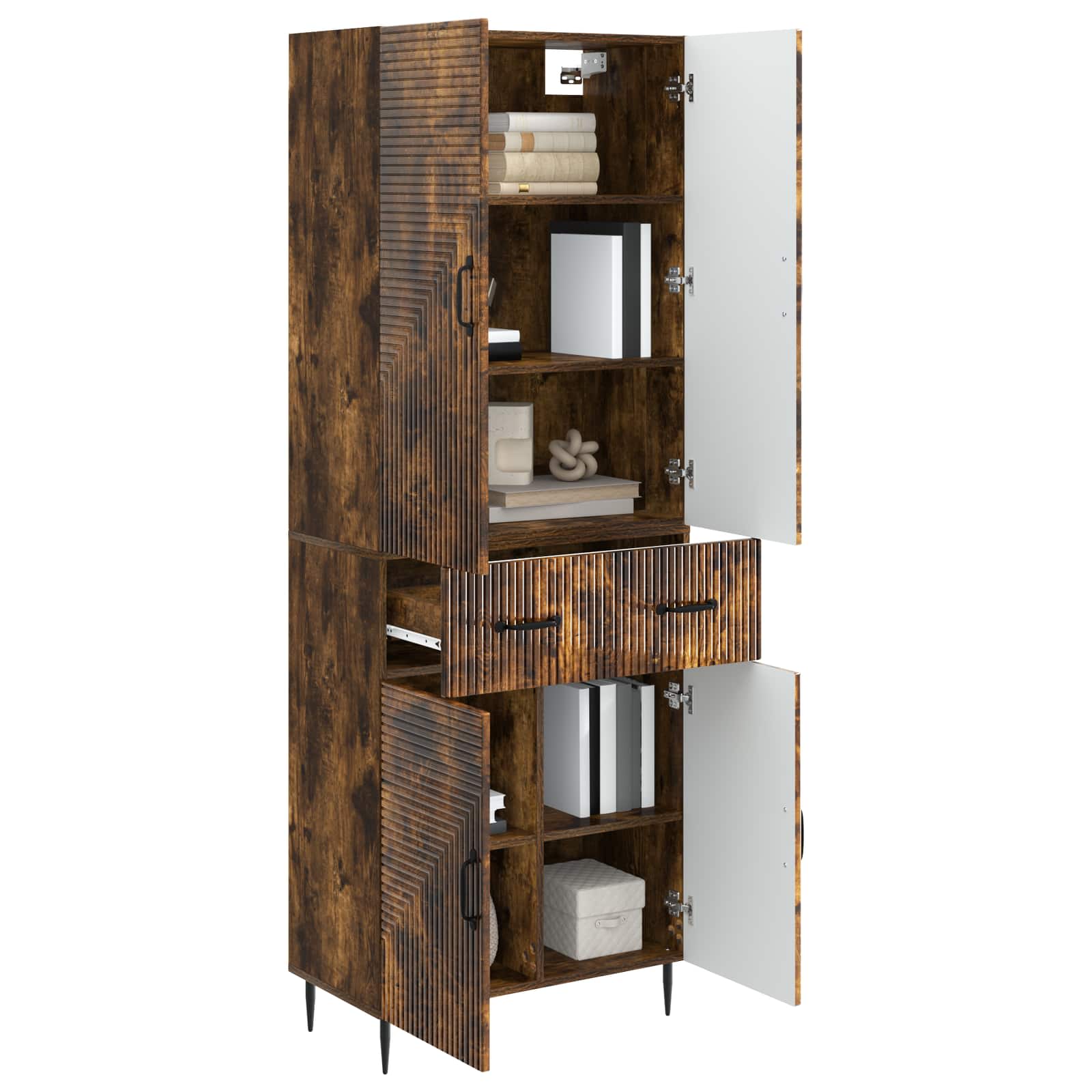 Ensemble de Meubles 2 pcs Chêne fumé 66 x 34,5 x 89,5 cm - XIOS