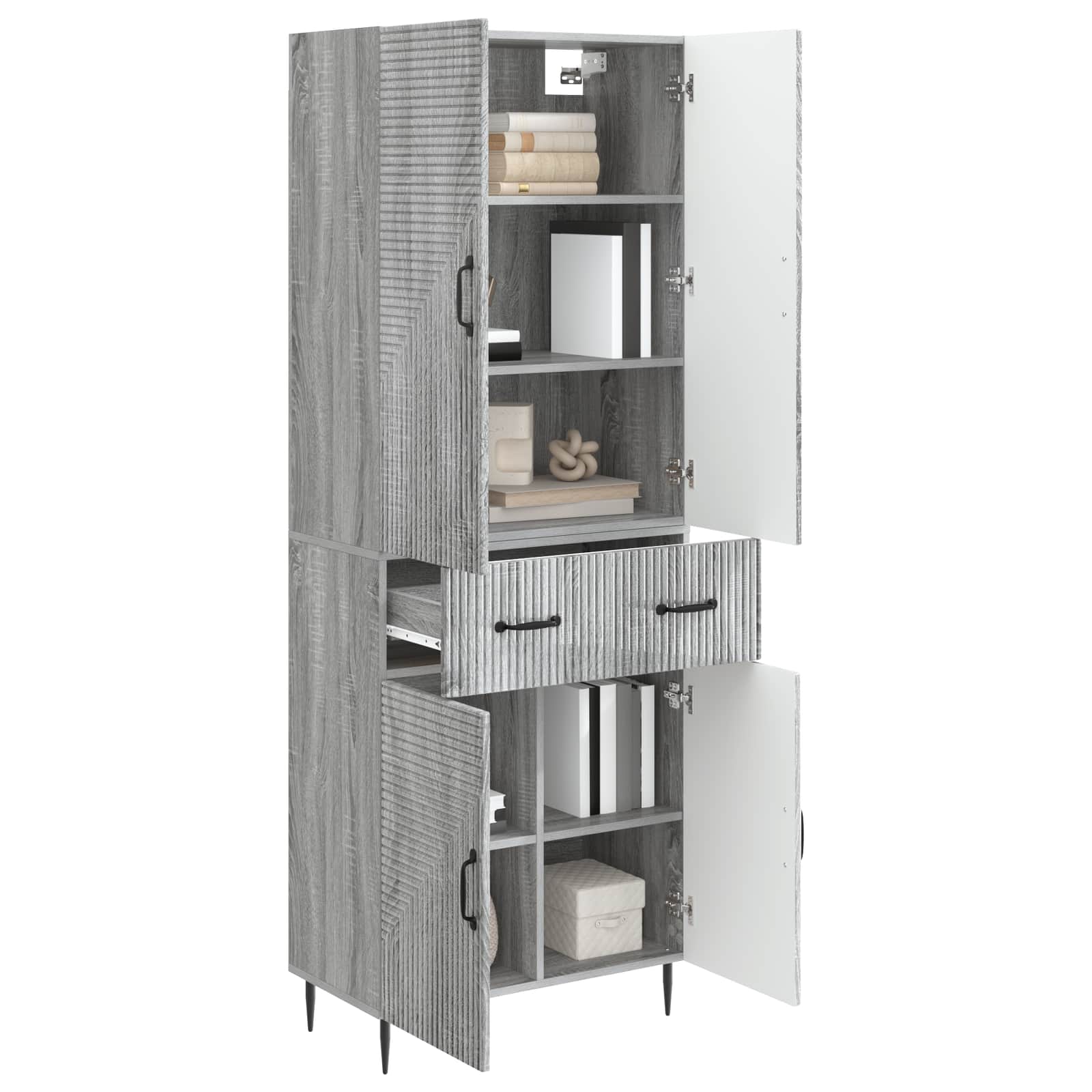 Ensemble de Meubles 2 pcs Sonoma gris 66 x 34,5 x 89,5 cm - XIOS