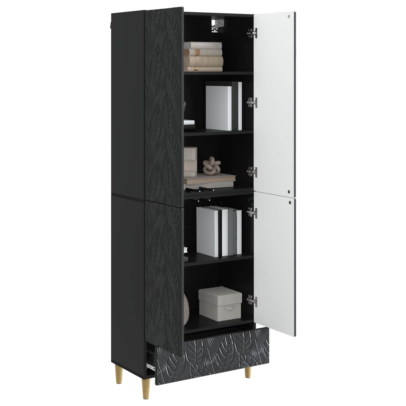 Ensemble de Meubles 2 pcs Noir Bois d'ingénierie - XIOS