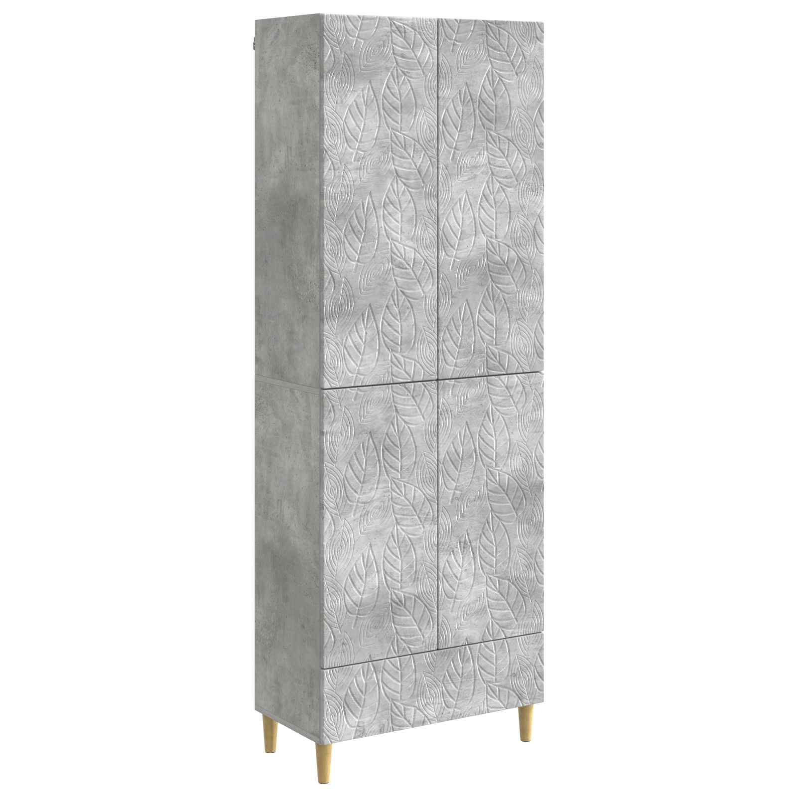 Ensemble de Meubles 2 pcs Gris béton Bois d'ingénierie - XIOS