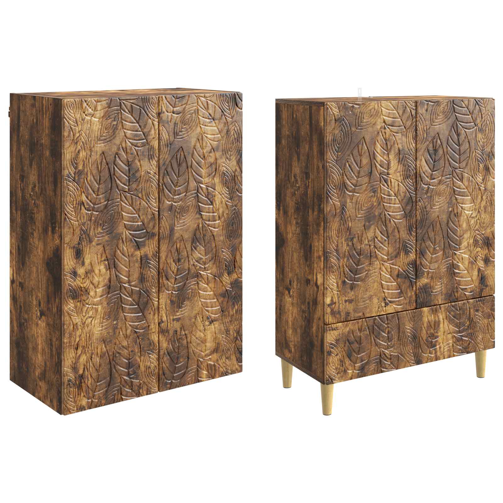 Ensemble de Meubles 2 pcs Chêne fumé Bois d'ingénierie - XIOS