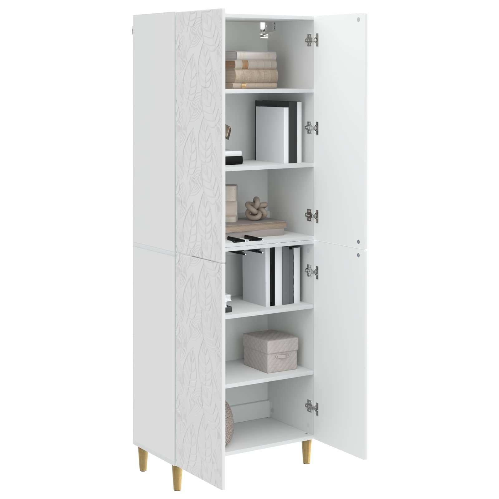 Ensemble de Meubles 2 pcs Blanc brillant Bois d'ingénierie - XIOS